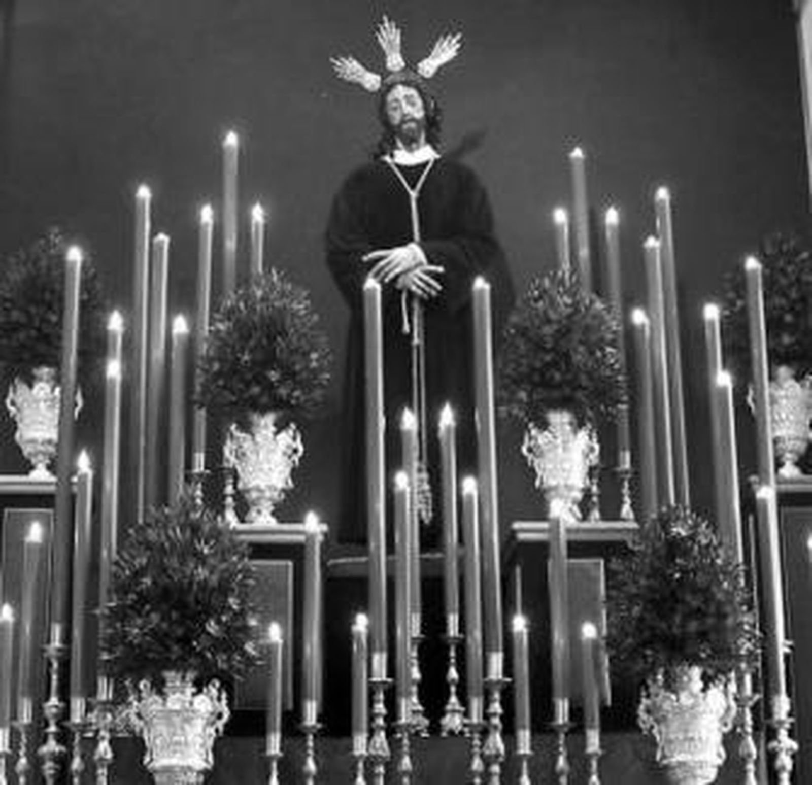 El Señor de la Redención, en el altar de la parroquia de San Fernando.