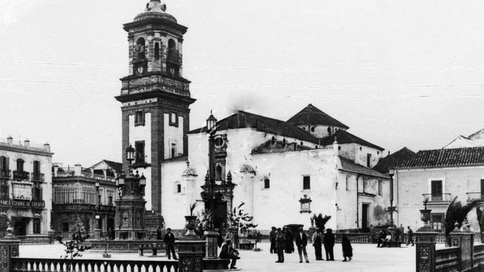 Plaza de la Constitución (Plaza Alta) hacia 1930.