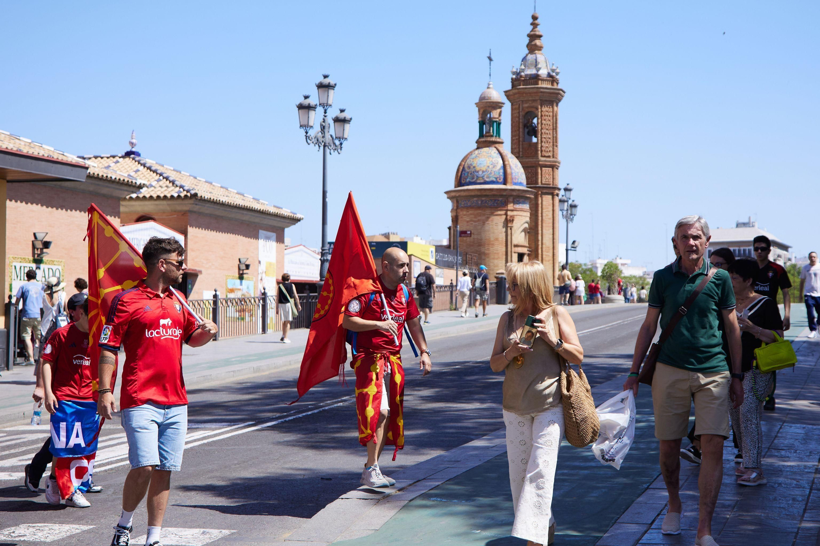 Las fotos de aficionados de Real Madrid y Osasuna el día de la final de Copa en Sevilla