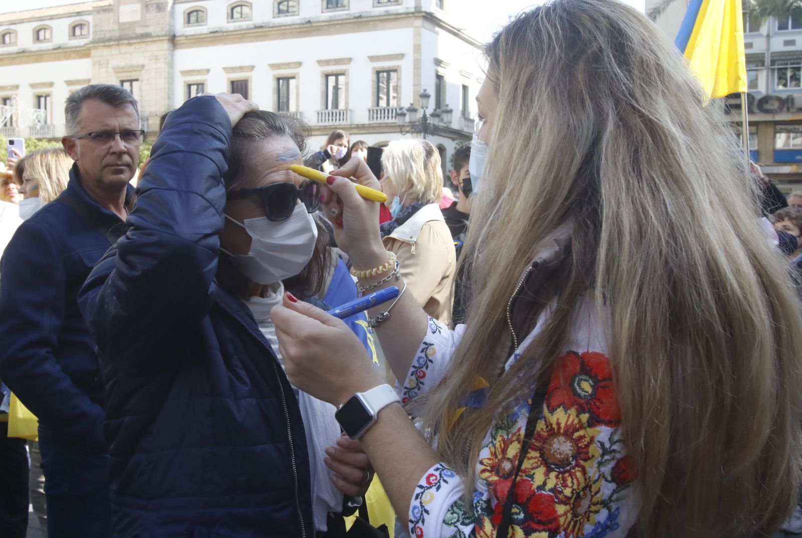 La concentración contra la guerra en Ucrania en Córdoba, en imágenes