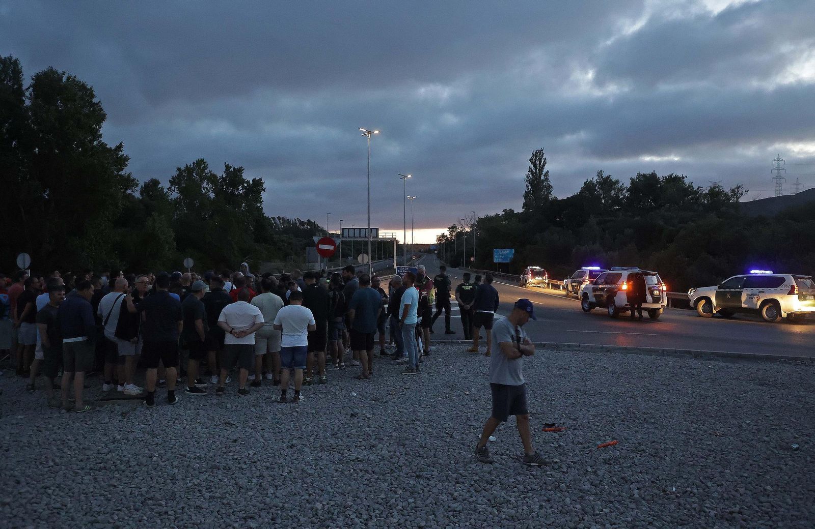 Fotos de la jornada del miércoles de la huelga del metal en el Campo de Gibraltar