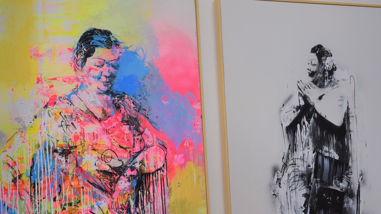 Obras de las exposición 'Pastora'.