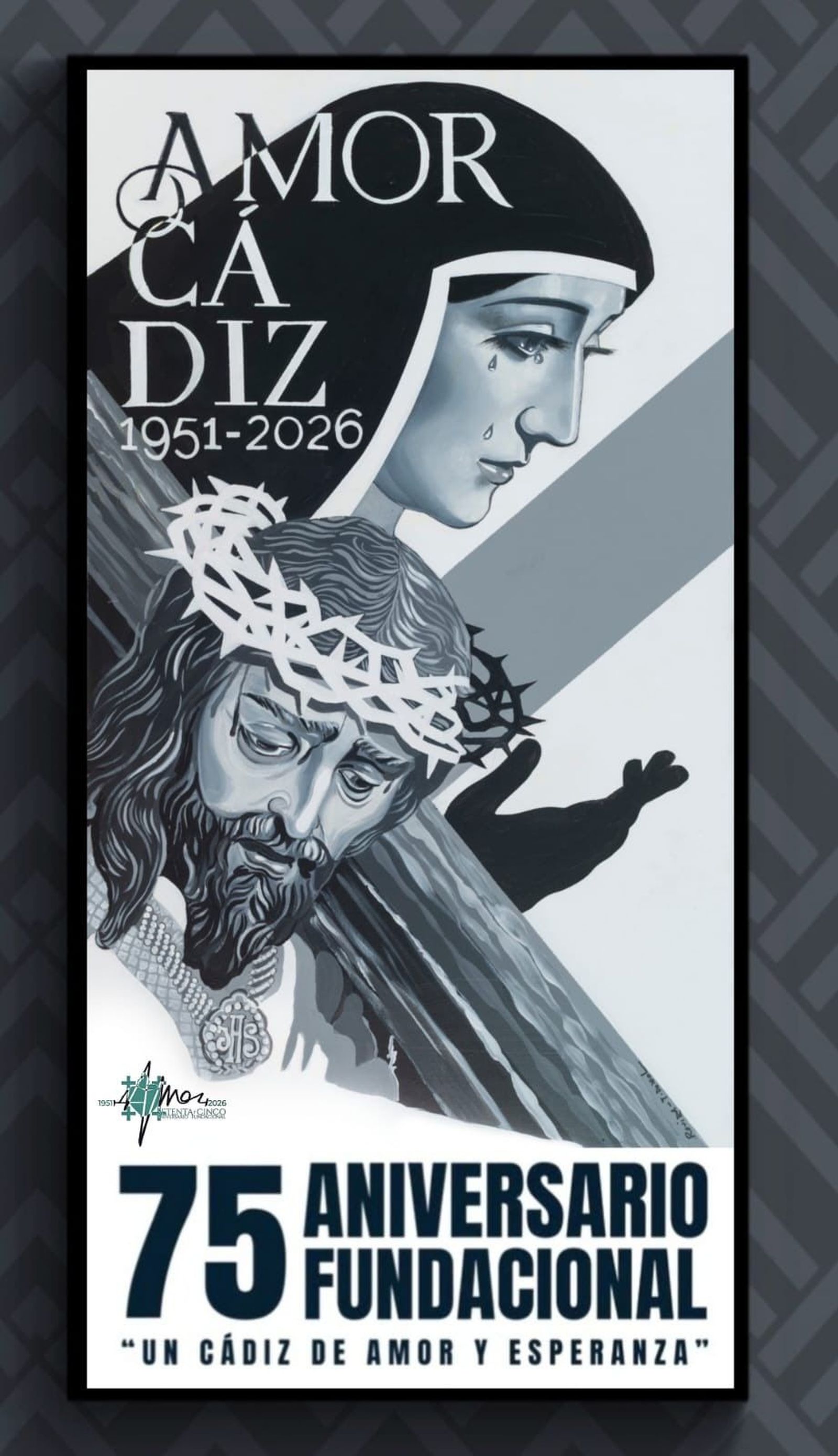 Cartel del aniversario del Amor.