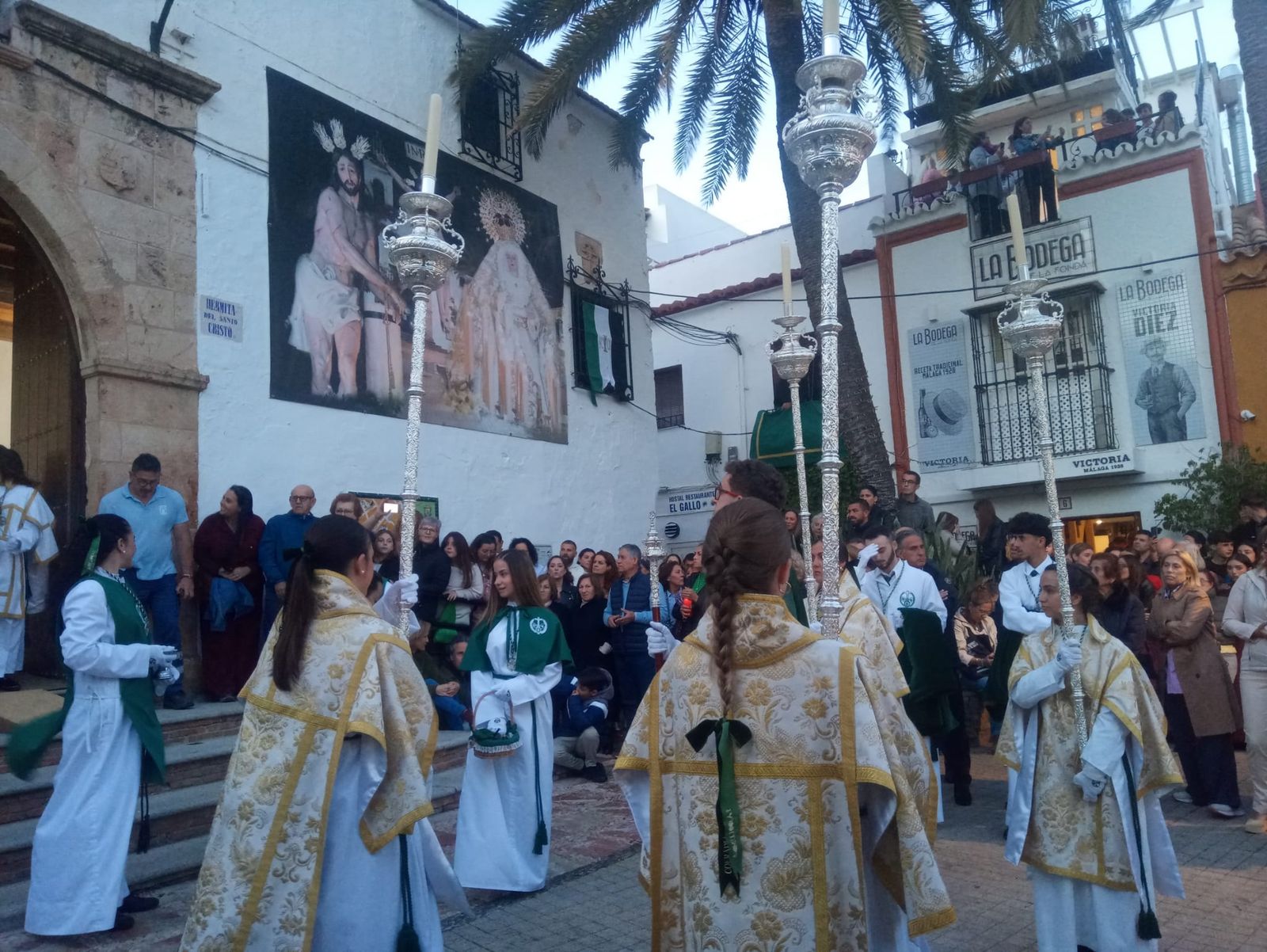 El Cristo Atado a La Columna el Lunes Santo en Marbella, en imágenes