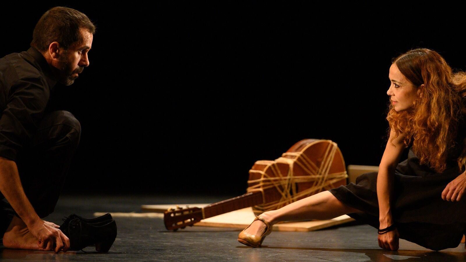 Olga Pericet, durante su residencia en Torrox.