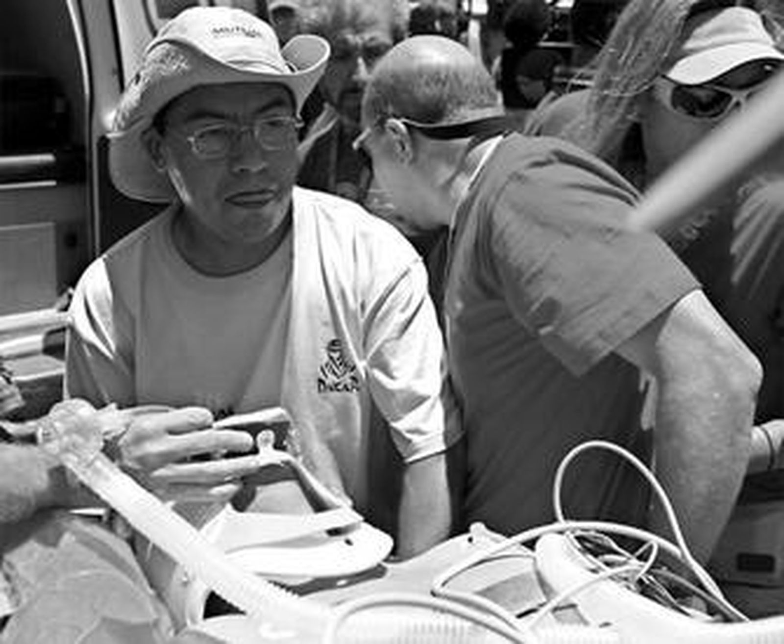 El malagueño Cristóbal Guerrero fue trasladado en helicóptero a un hospital.