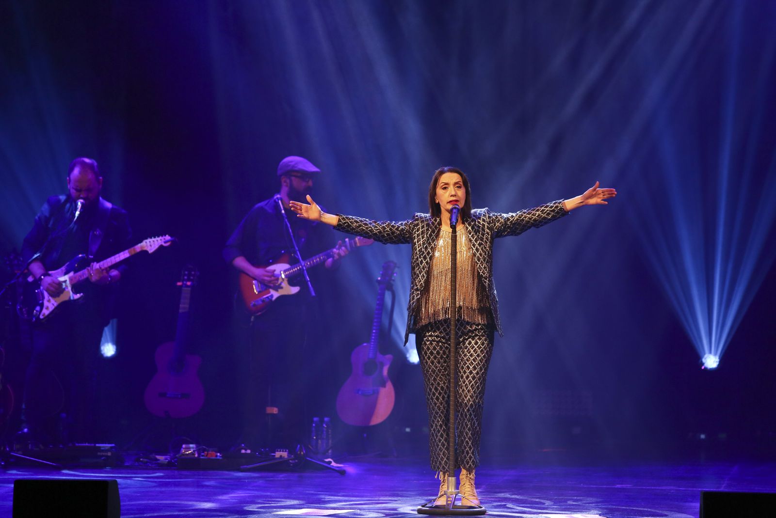 Luz Casal en el último concierto de su gira 'Que corra el aire'.