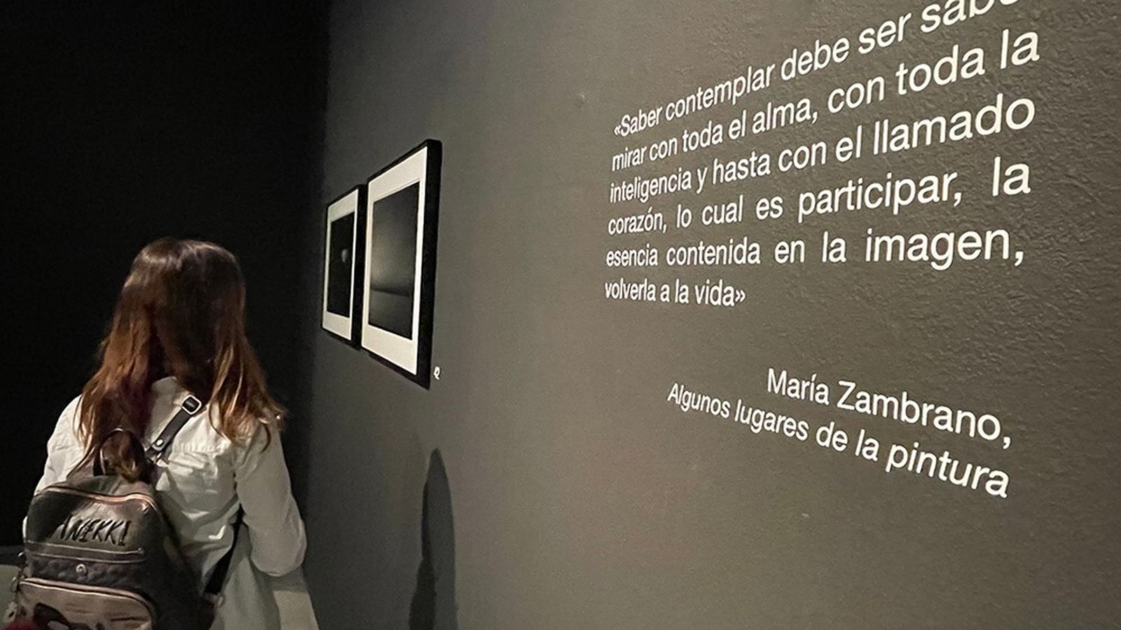 Algunos de los textos de la muestra.