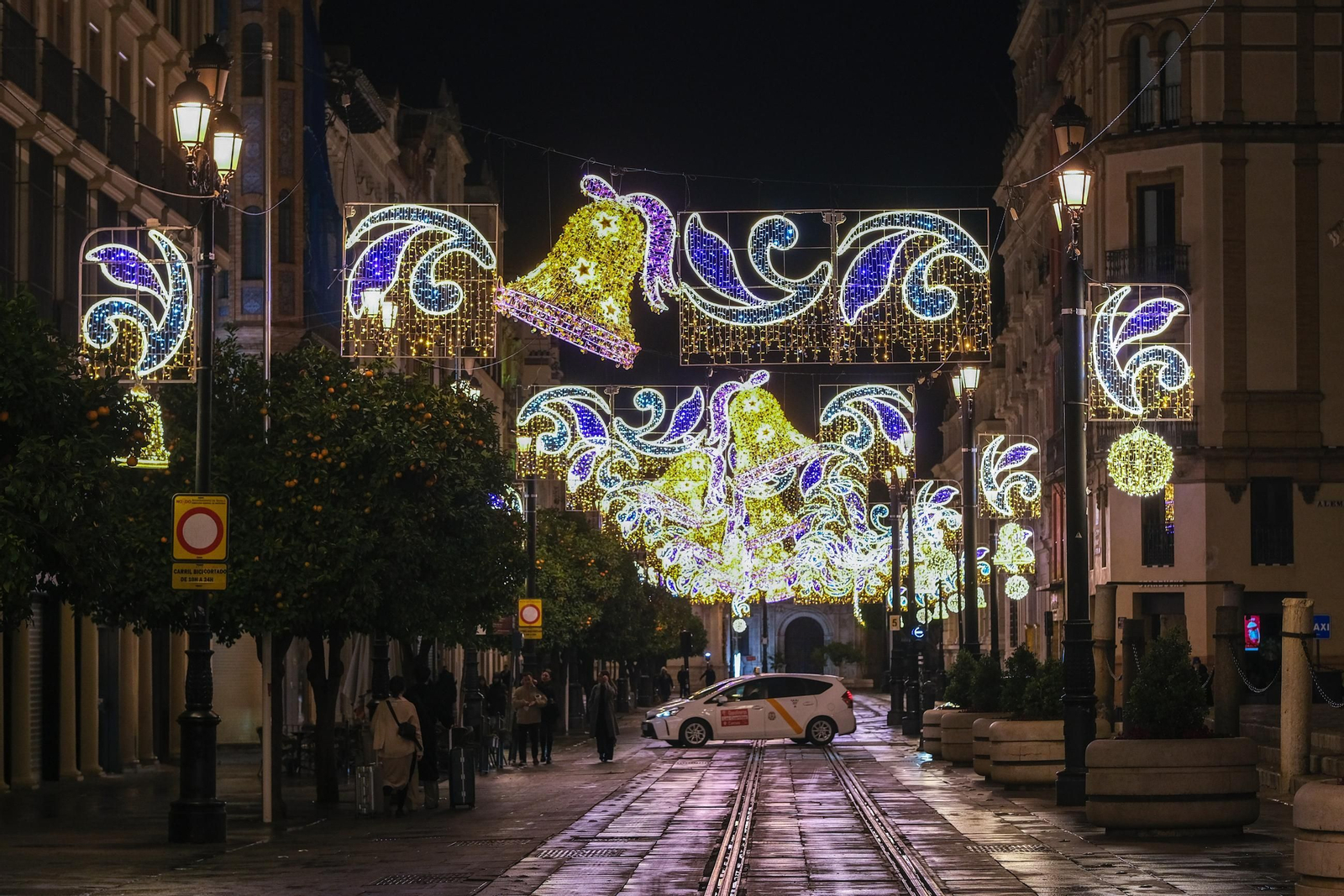 Imágenes de como amanece Sevilla el día de año nuevo de 2025