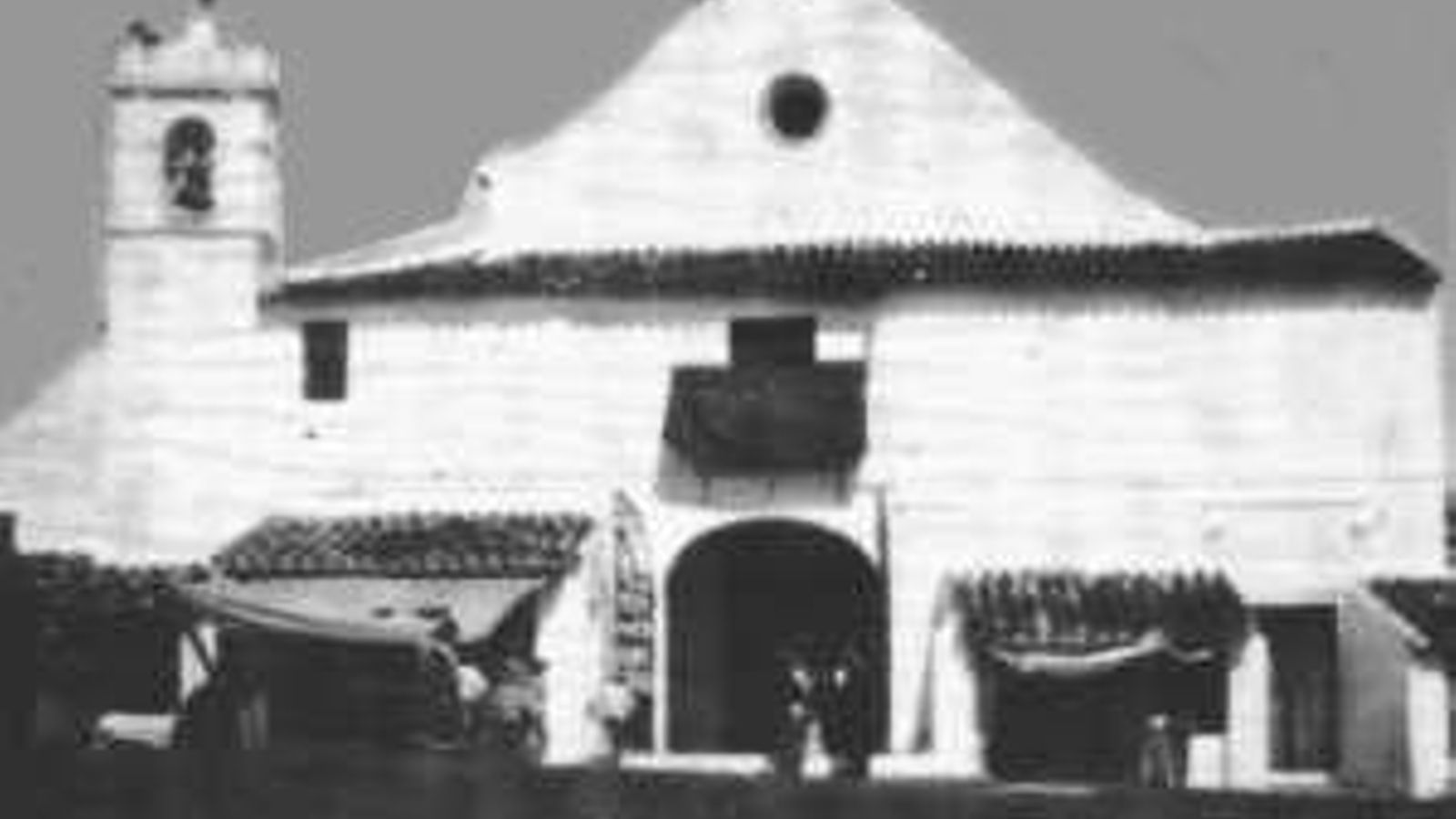 Aspecto de la ermita del Rocío en el siglo XIX.