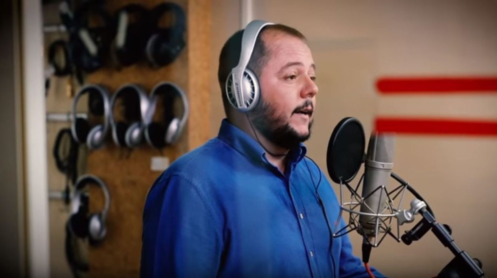 Jeromo Segura (Huelva, 1979), durante la grabación de su nuevo trabajo discográfico.