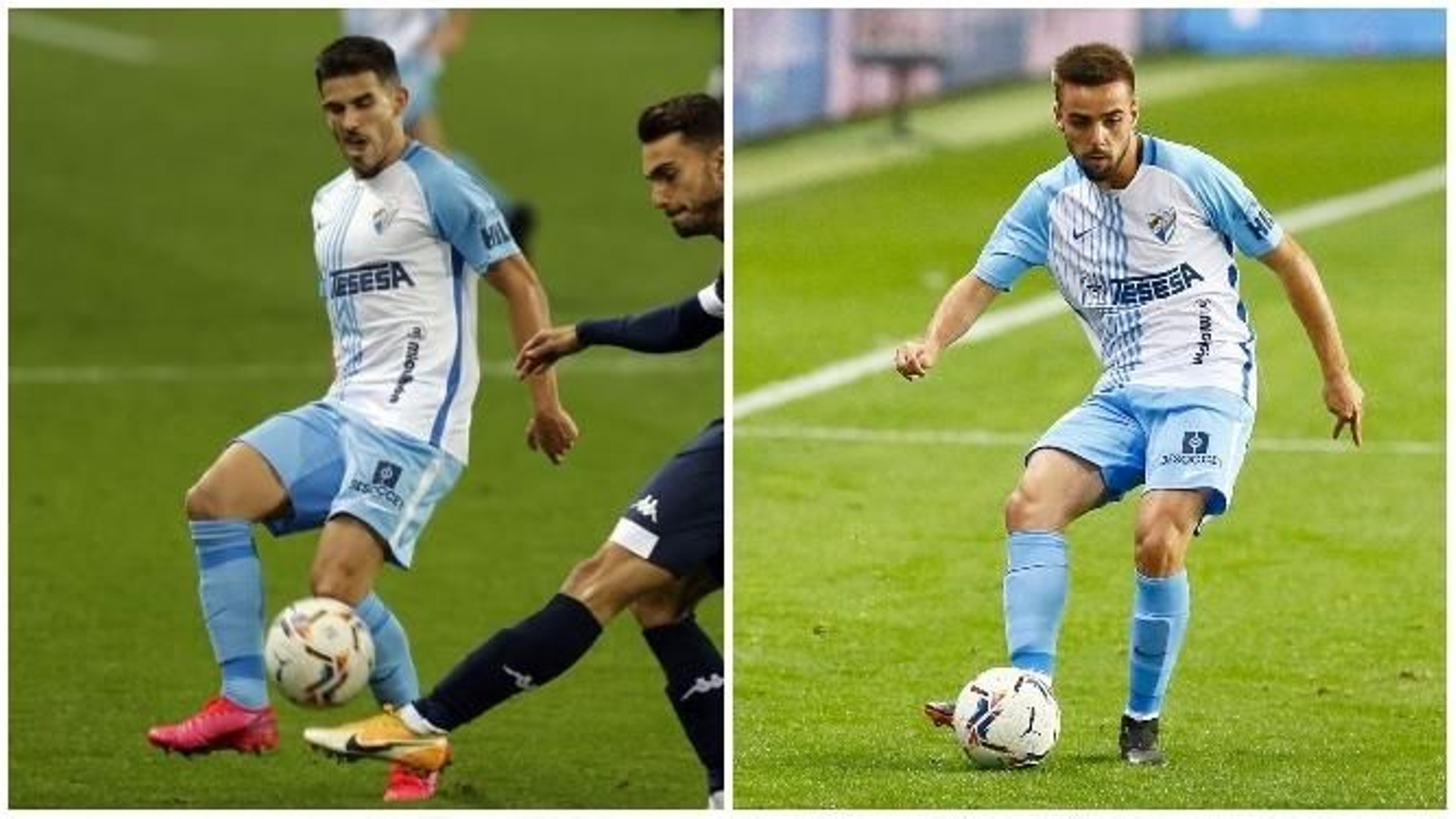 Jairo Samperio e Ismael Casas, ante el Lugo. Jairo Samperio e Ismael Casas, ante el Lugo.