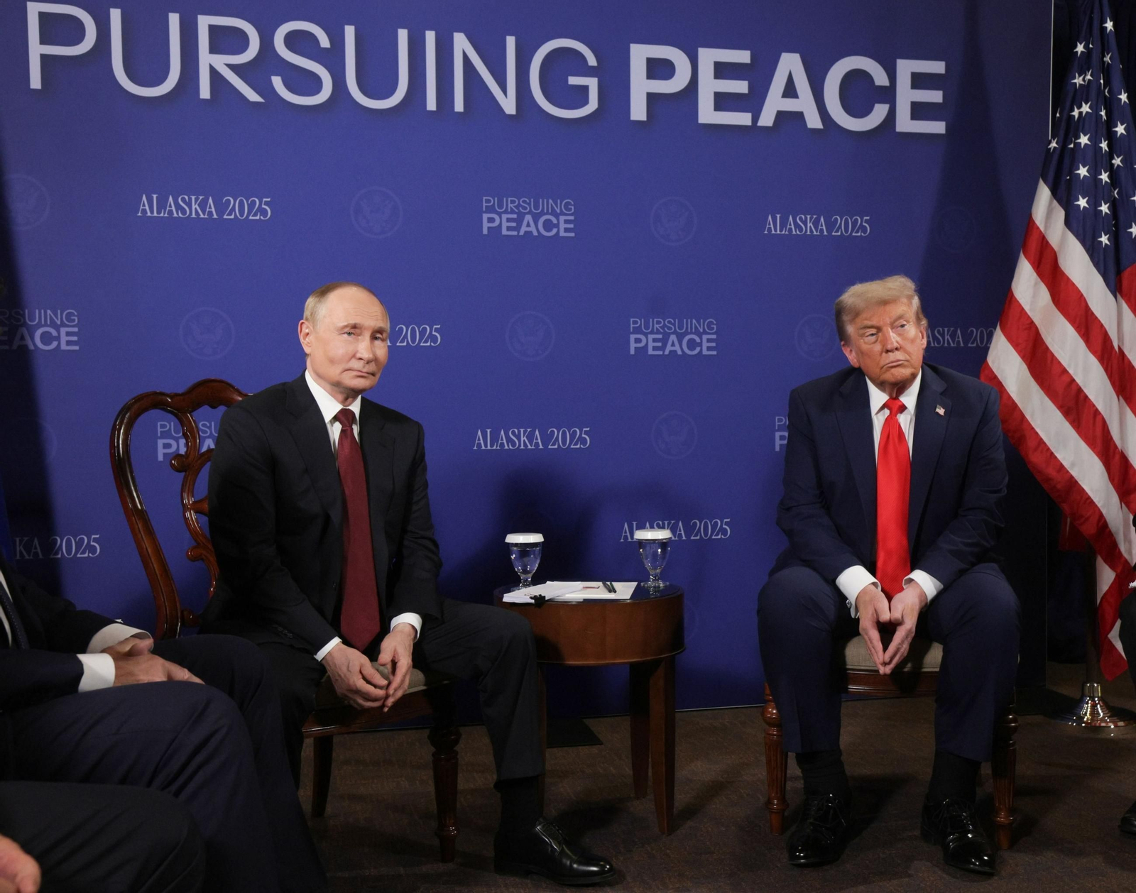 Las imágenes de la reunión de Trump con Putin en Alaska