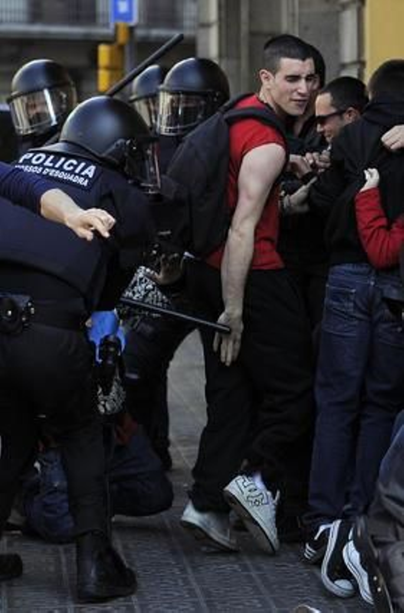 Carga de los Mossos d'esquadra.

Foto: AFP Photo