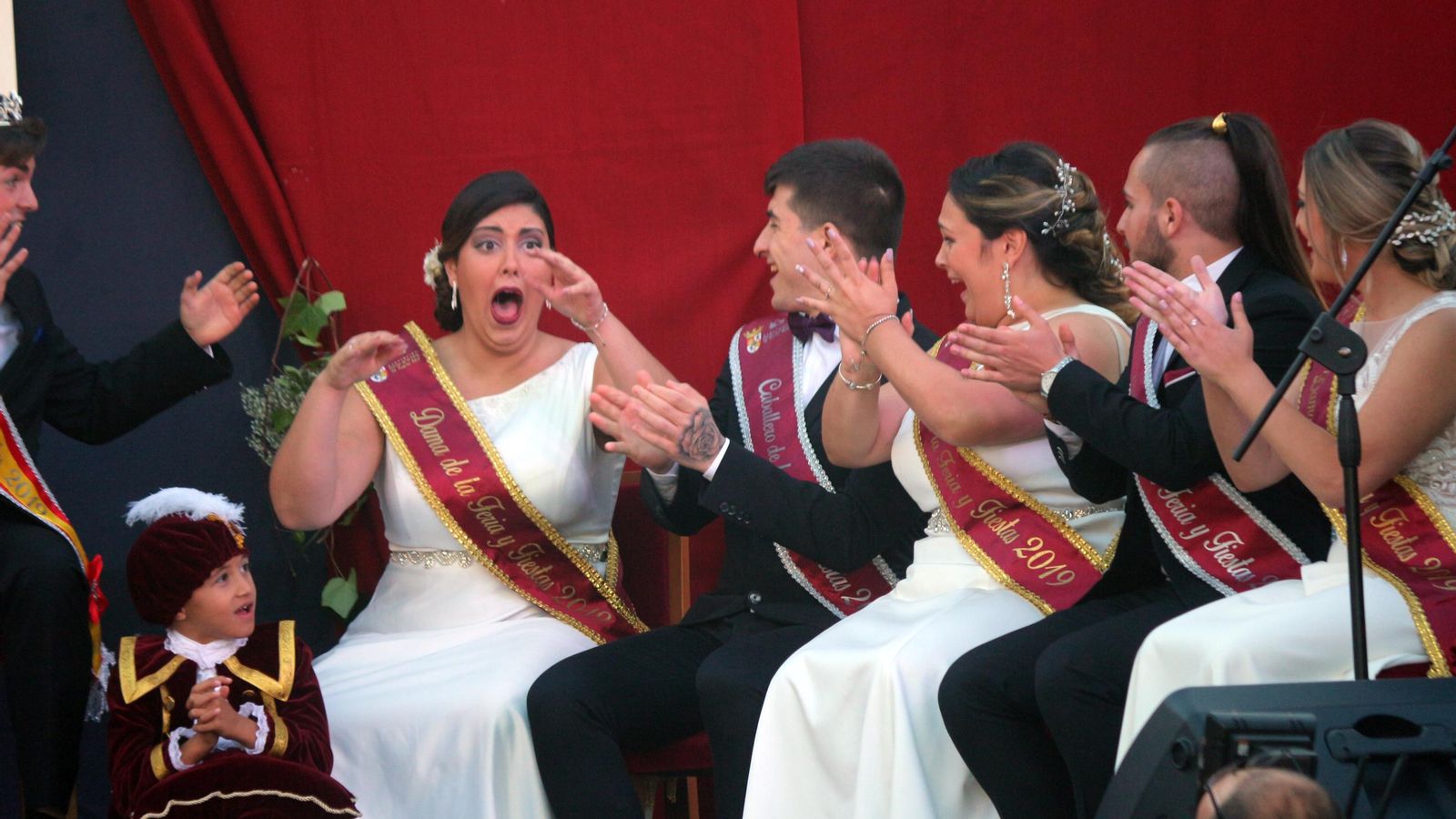 Momento en el que Silvia Bernal era nombrada Reina de la Feria 2019