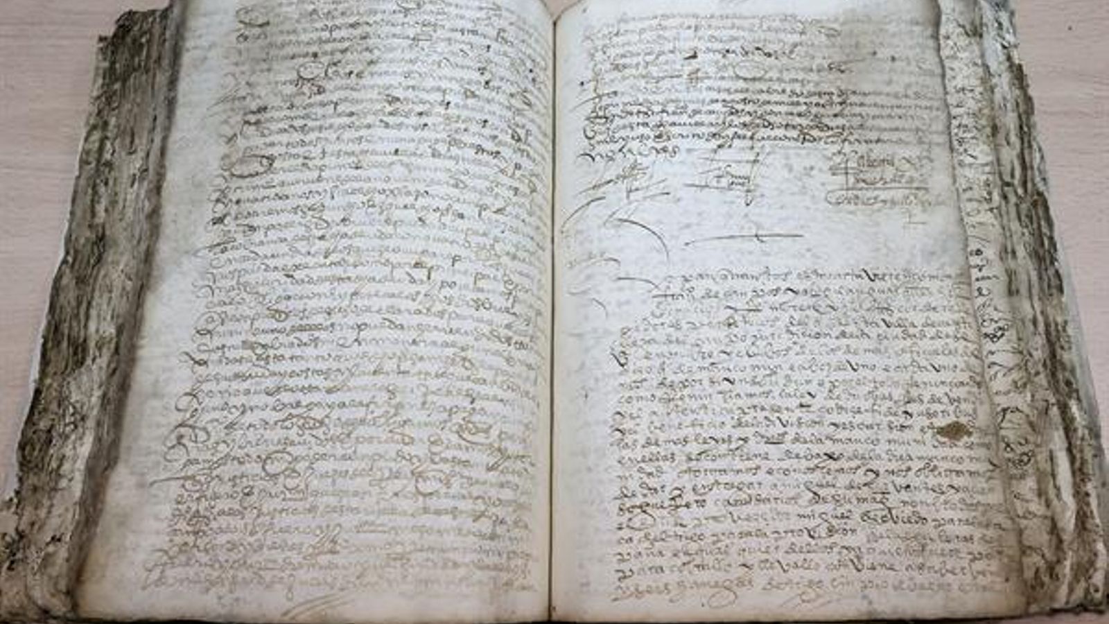 Uno de los documentos hallados por el historiador Bartolomé Miranda Díaz.