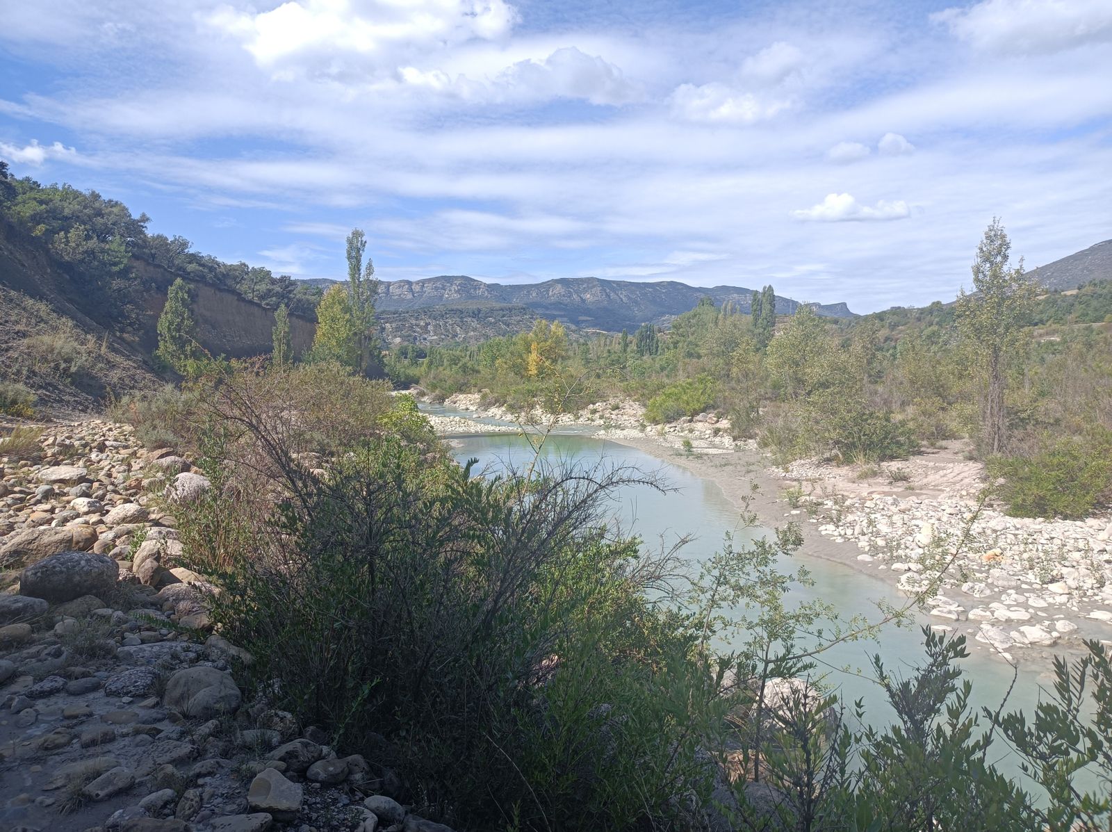 Iremos cambiando de altura conforme sigamos el río.