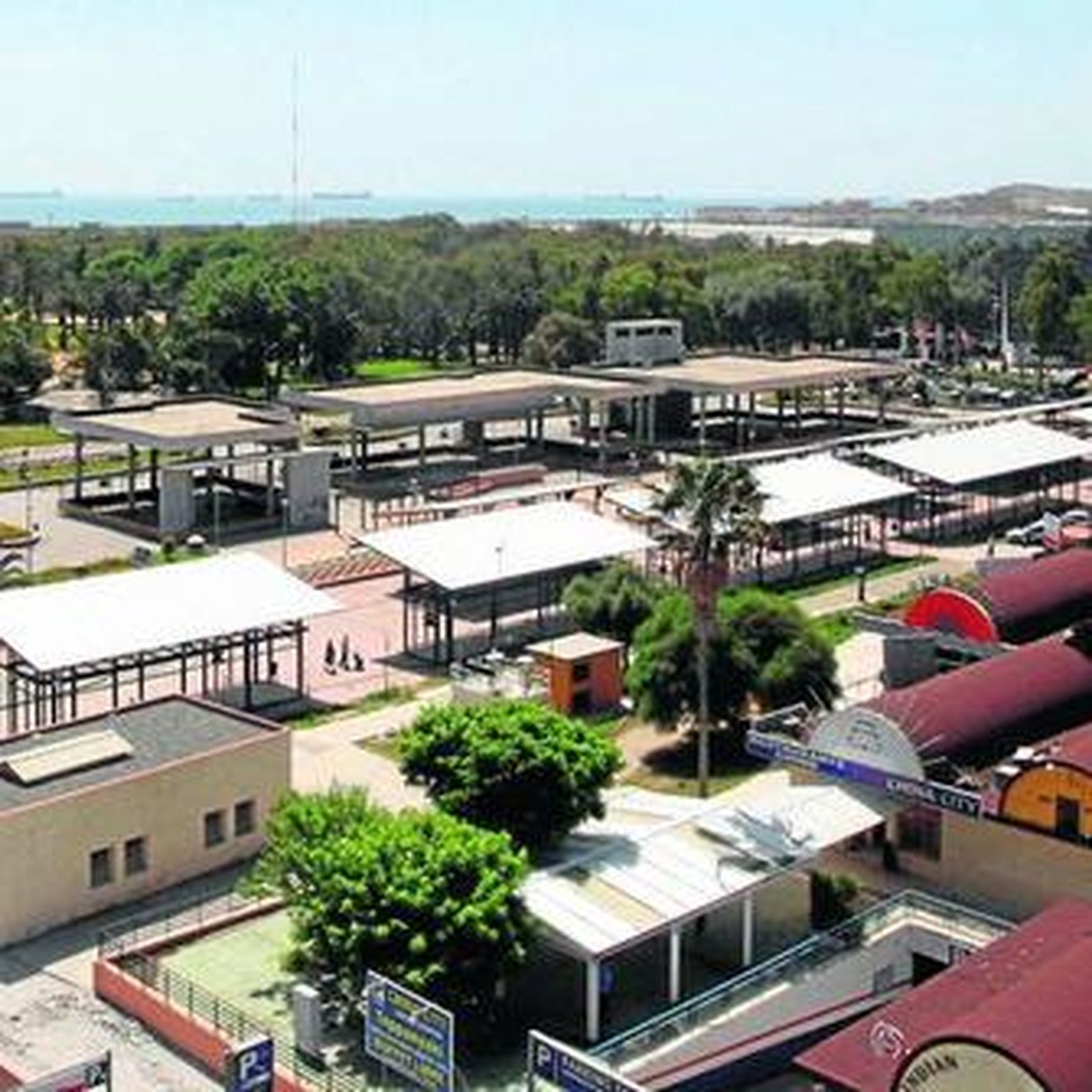 Instantánea aérea del bulevar, situado en la avenida del 20 de Abril.