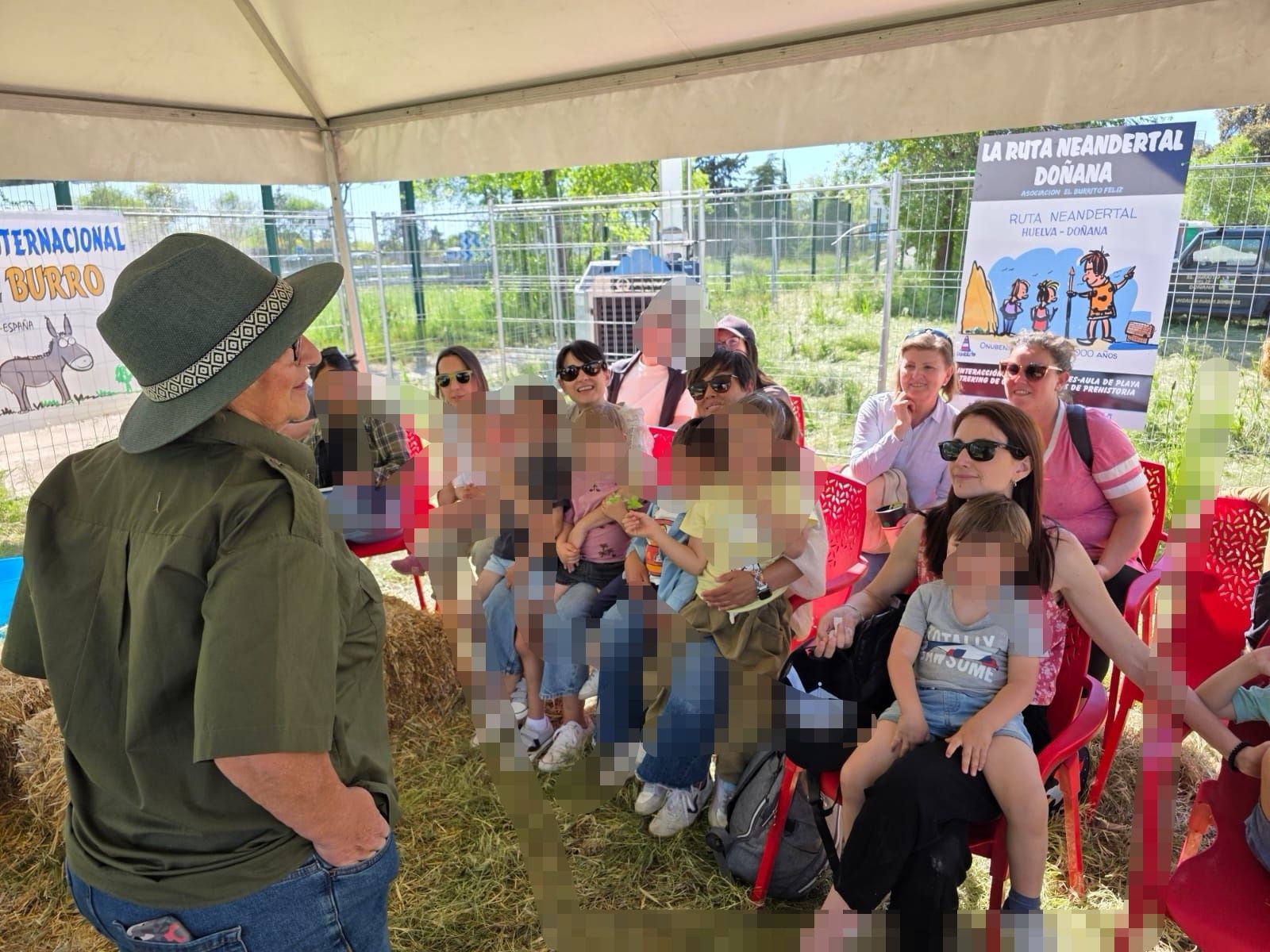 Cristina Mariño durante las actividades de la Ruta Neandertal en Madrid.