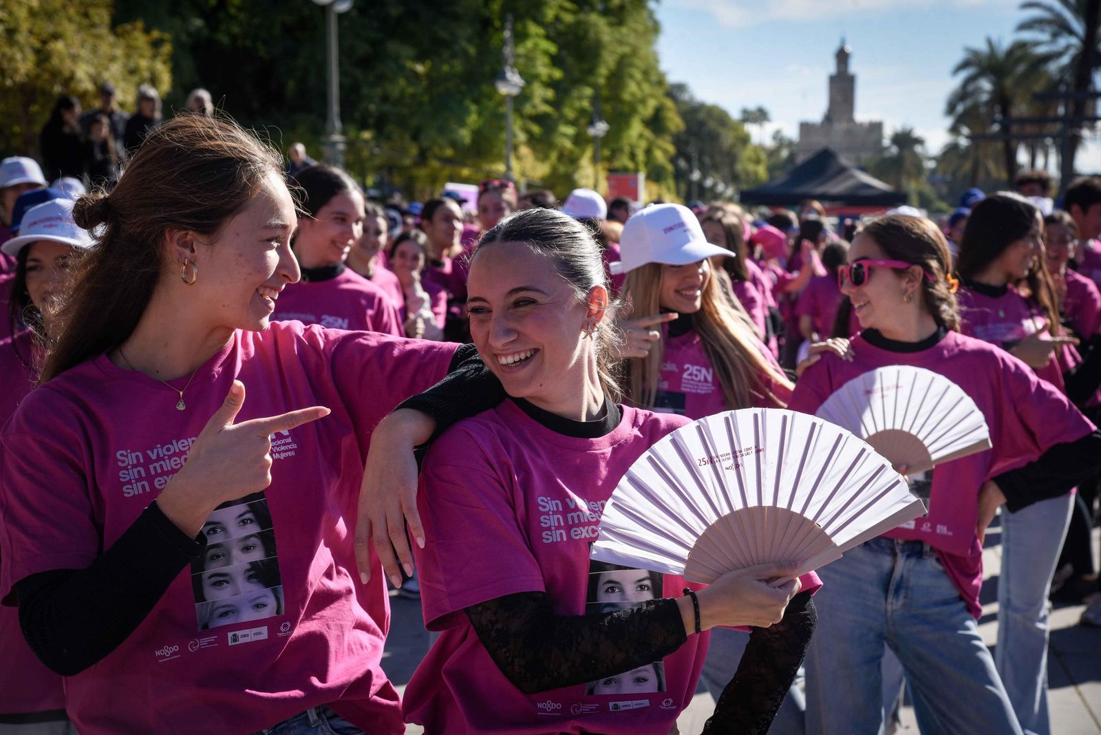 El 'flashmob' con motivo del 25-N