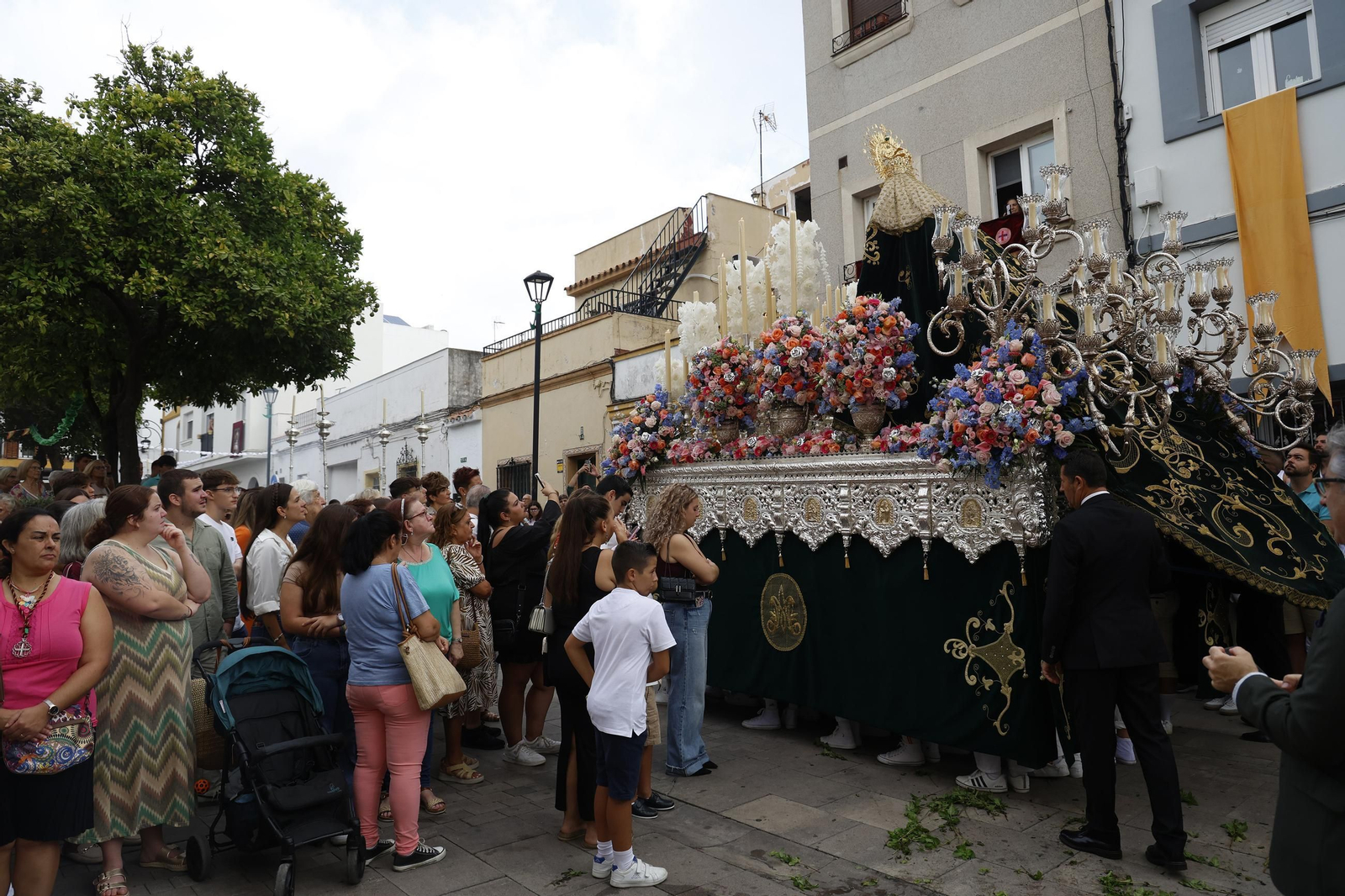 Las fotos de la peregrinación extraordinaria de la Esperanza de Algeciras a la iglesia de la Palma
