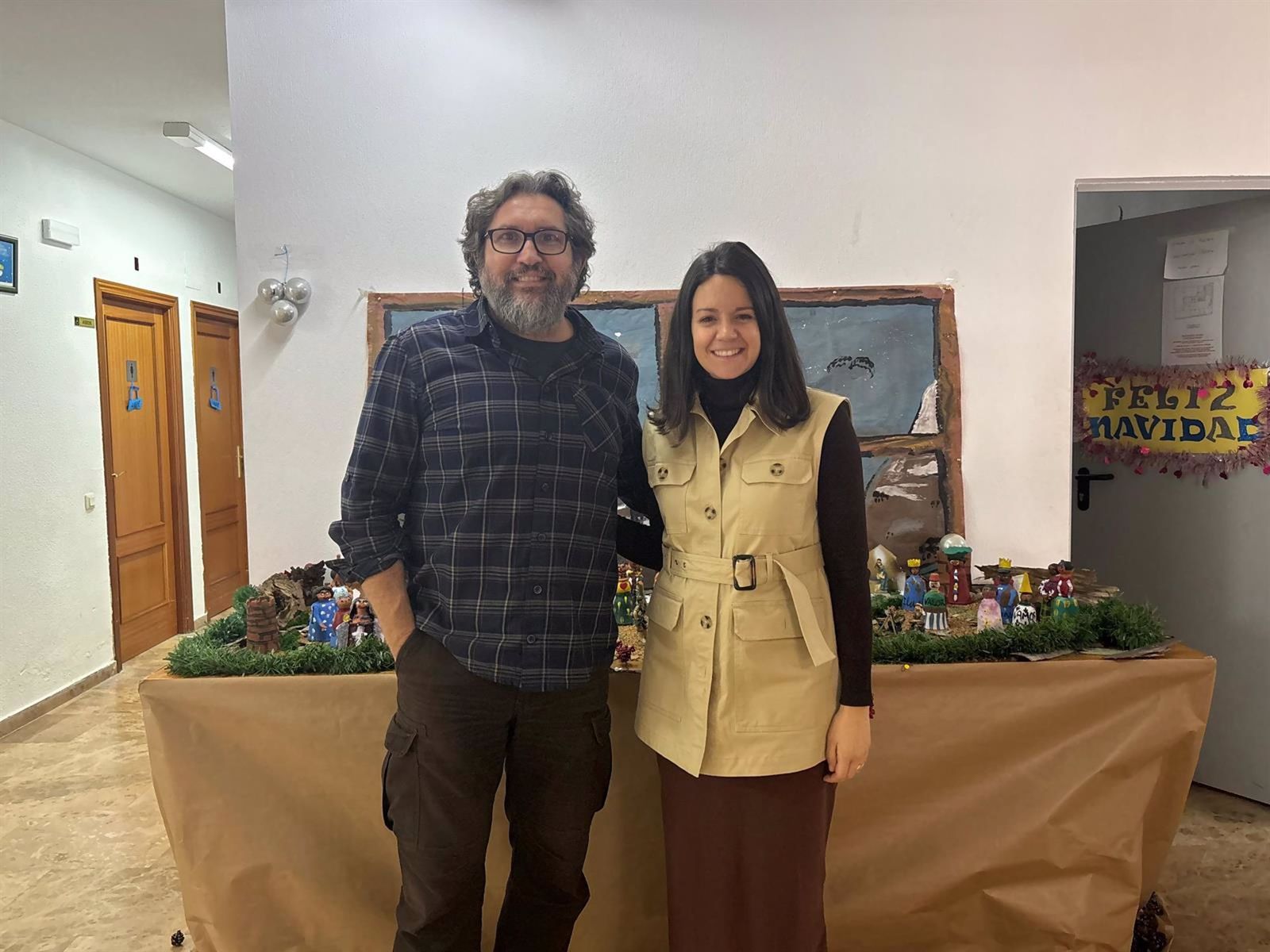 Pedro Pedrero, director de Proyecto Hombre y la concejala de Asuntos Sociales, María Segovia.