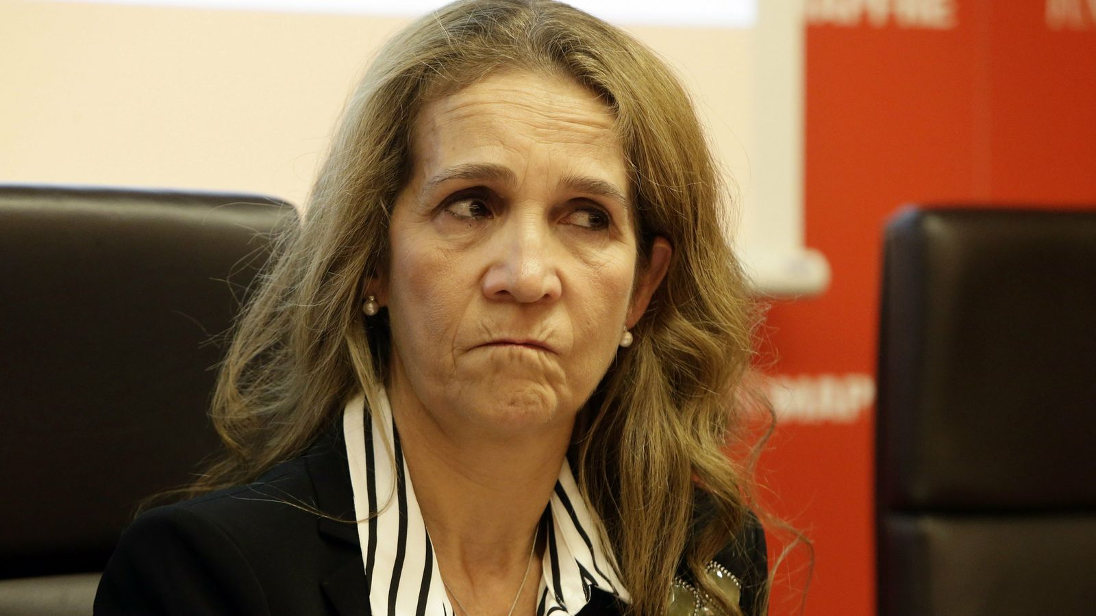La infanta Elena, en un acto de la Fundación Mapfre.