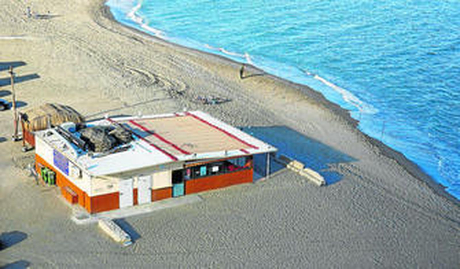 Vista aérea del chiringuito Litoral.