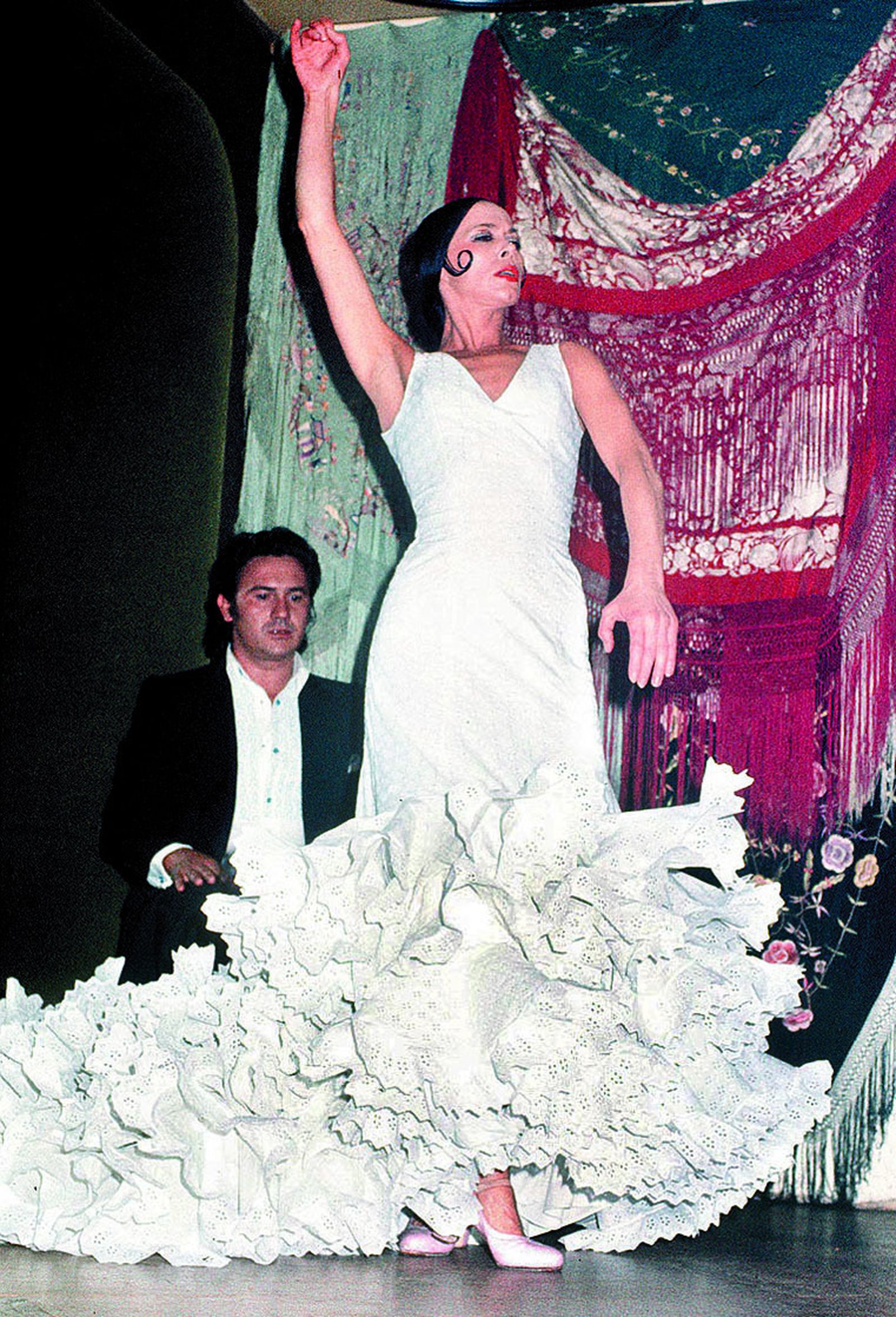 La bailaora sevillana Manuela Vargas en los años 70.