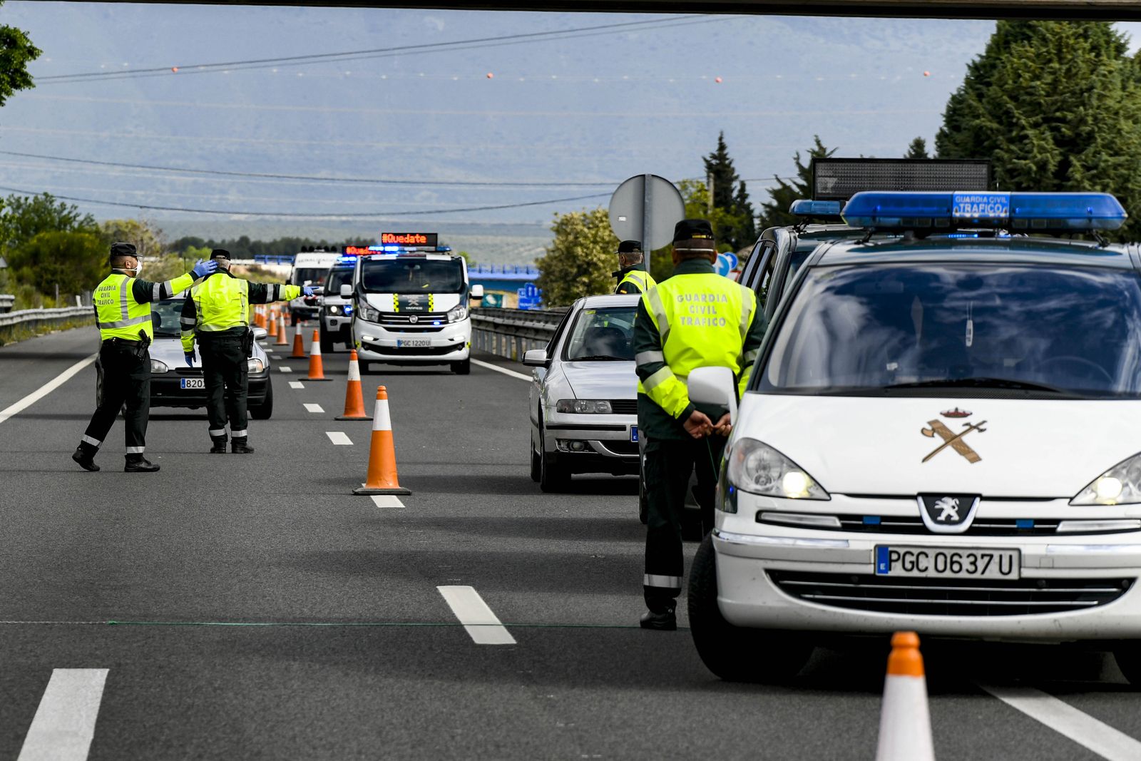 Imagen de archivo de un control de la Guardia Civil.
