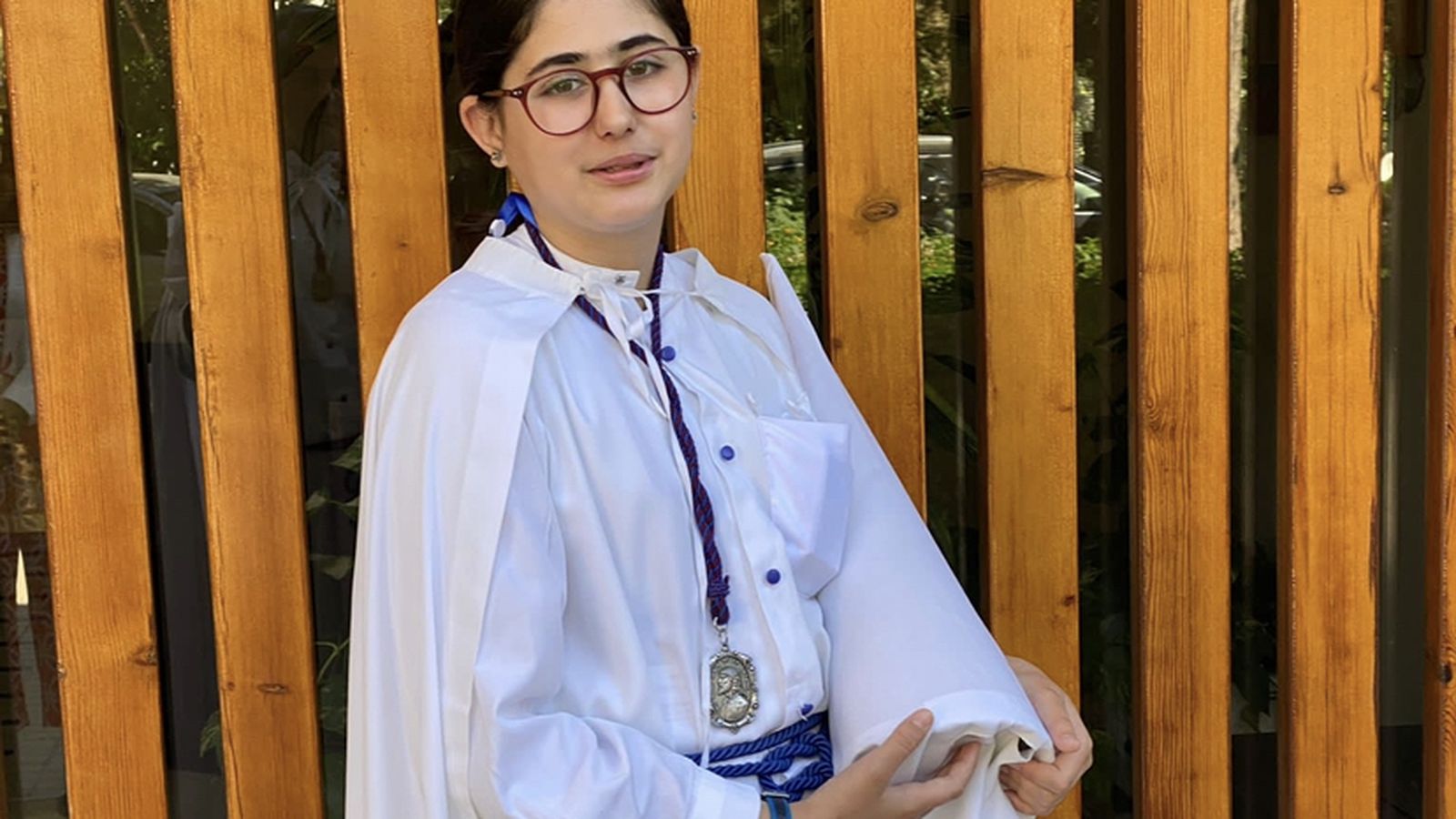 Clara Martínez, nazarena de La Paz.