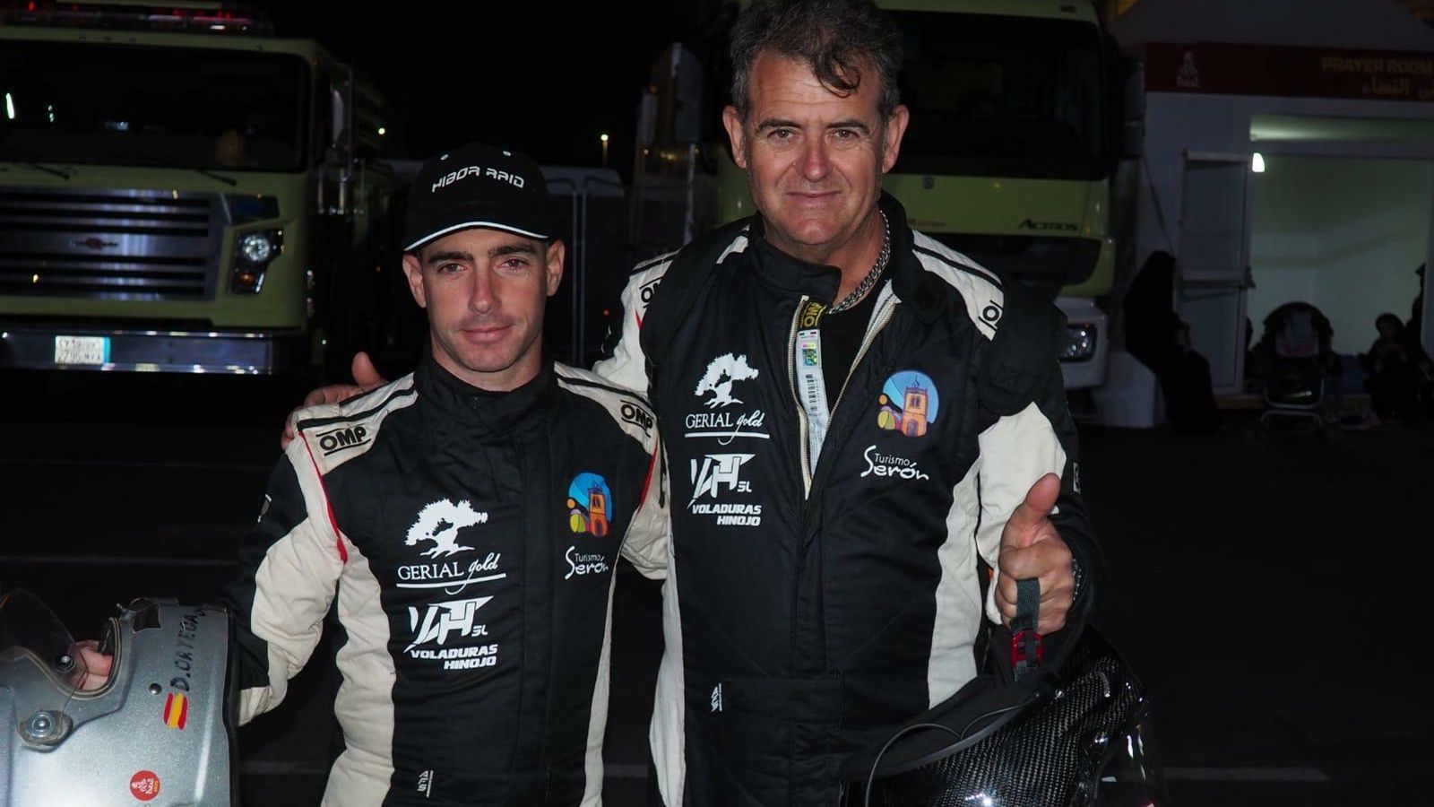 Ortega (copiloto) e Hinojo.