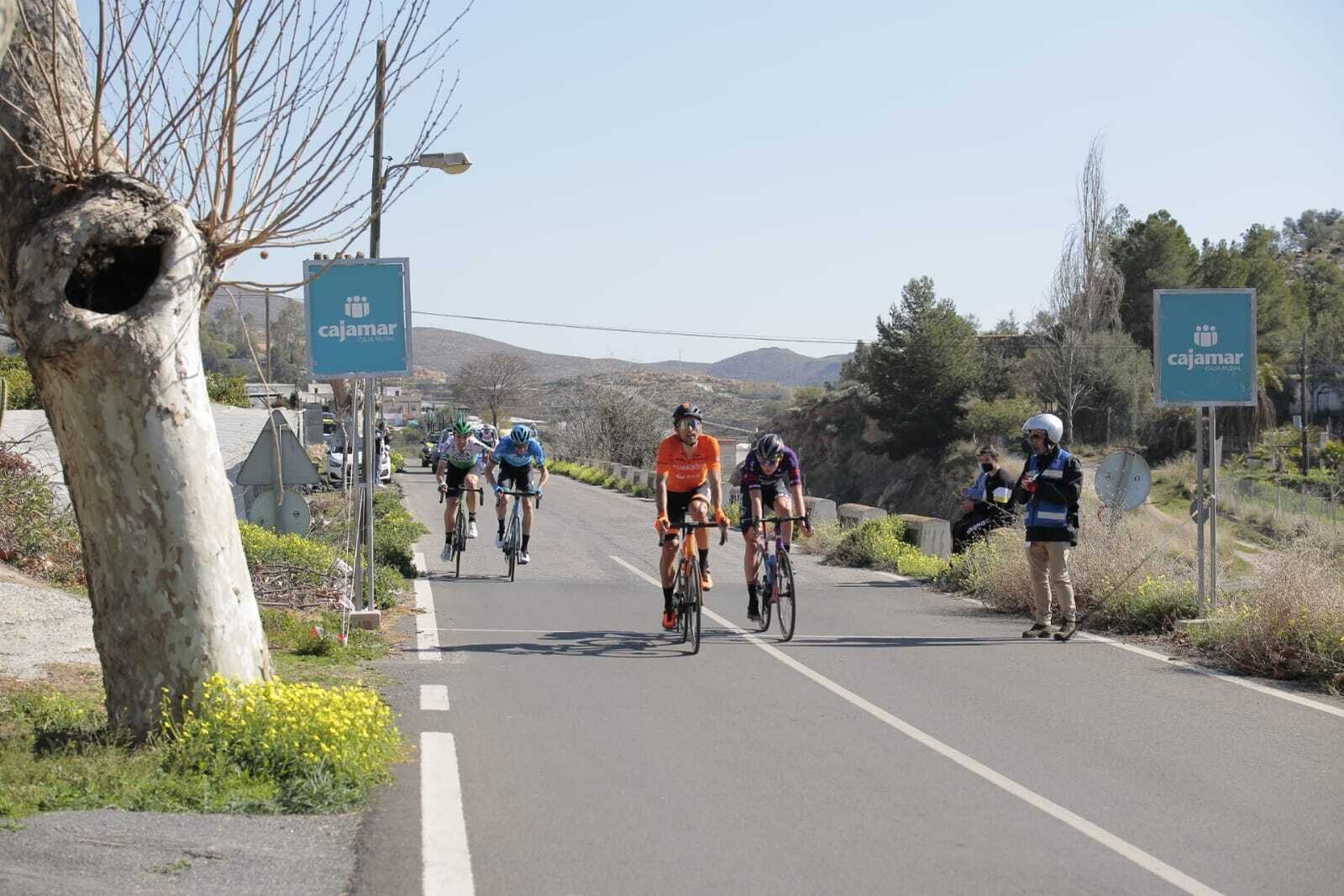 Luis Ángel Maté, en la línea de uno de los puertos.