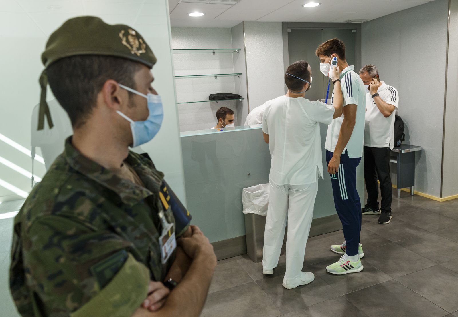 La vacunación de la selección española de fútbol para la Eurocopa