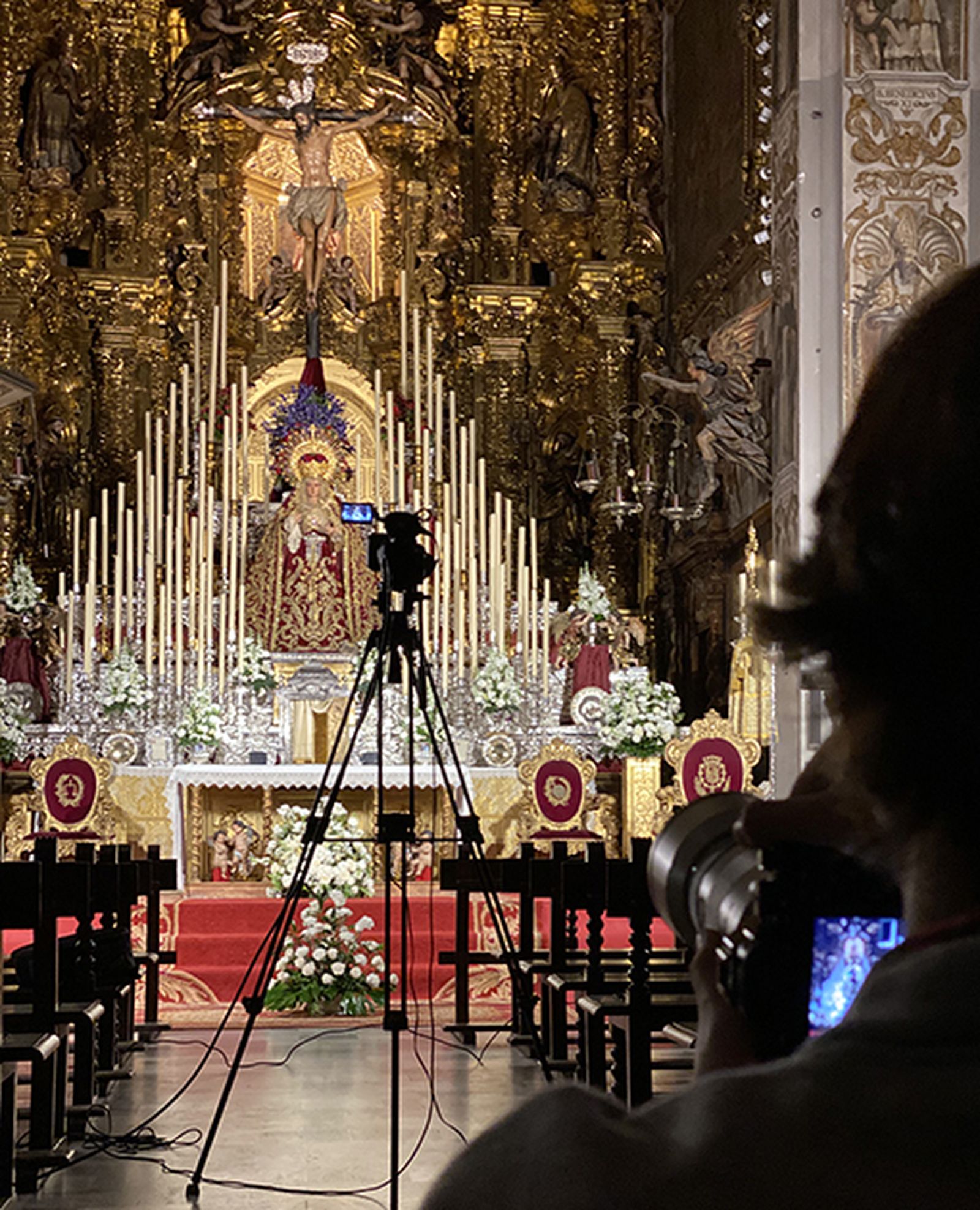 Streaming en la parroquia de la Magdalena.