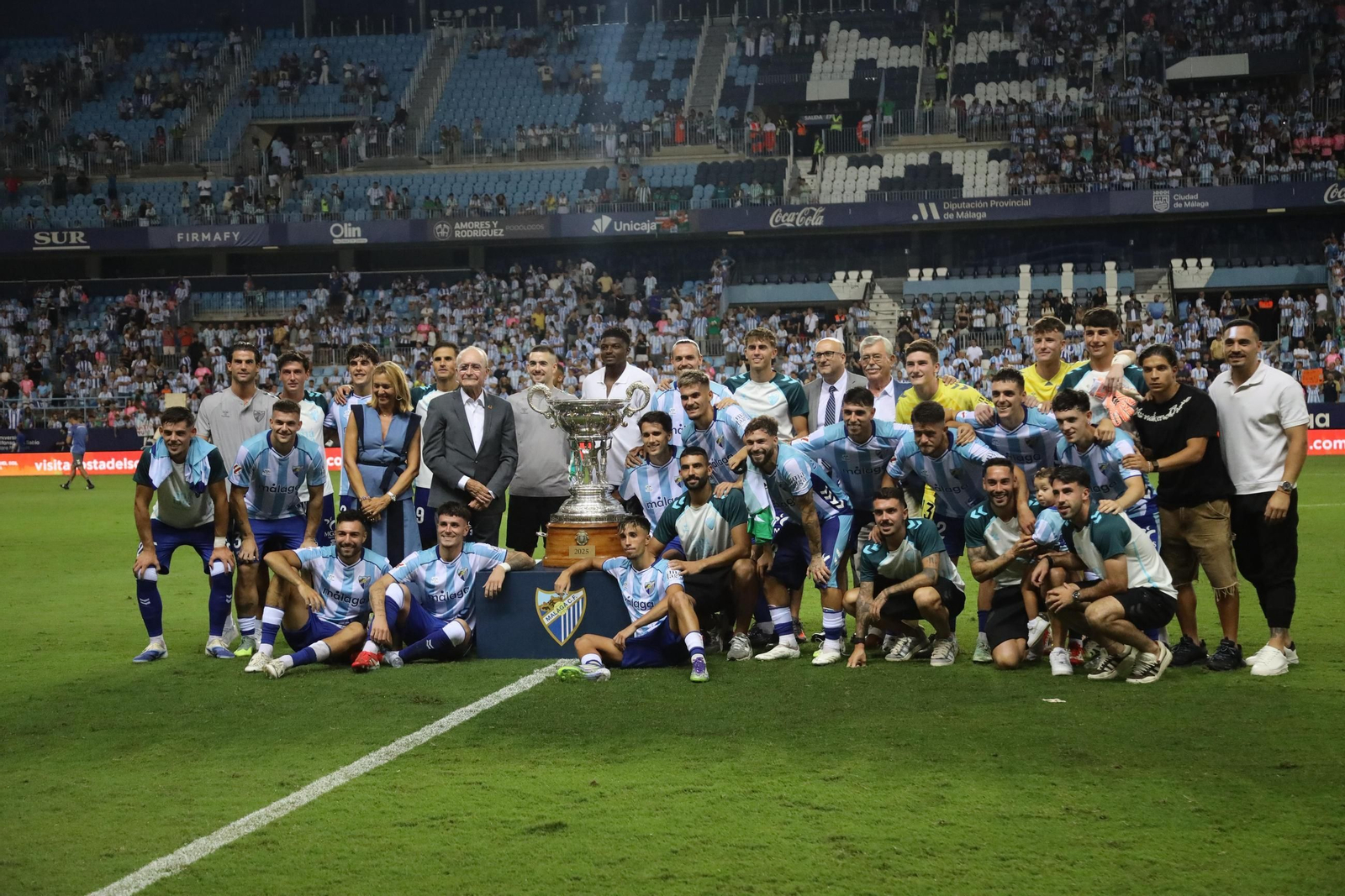 El Málaga celebra el Trofeo Costa del Sol.