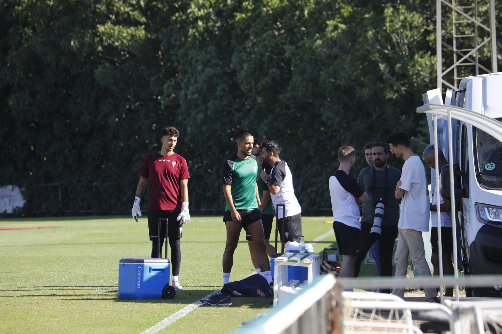 El primer entrenamiento de Recio con el Córdoba CF, en imágenes
