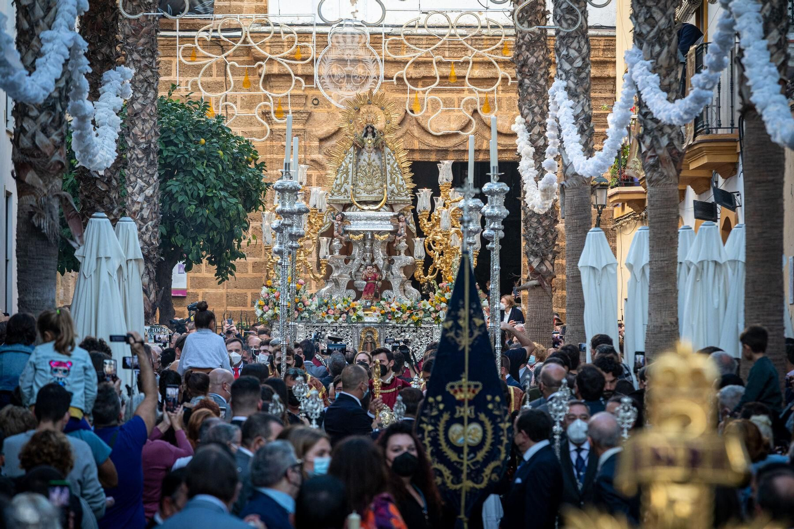 Las imágenes de la procesión de la Virgen de la Palma