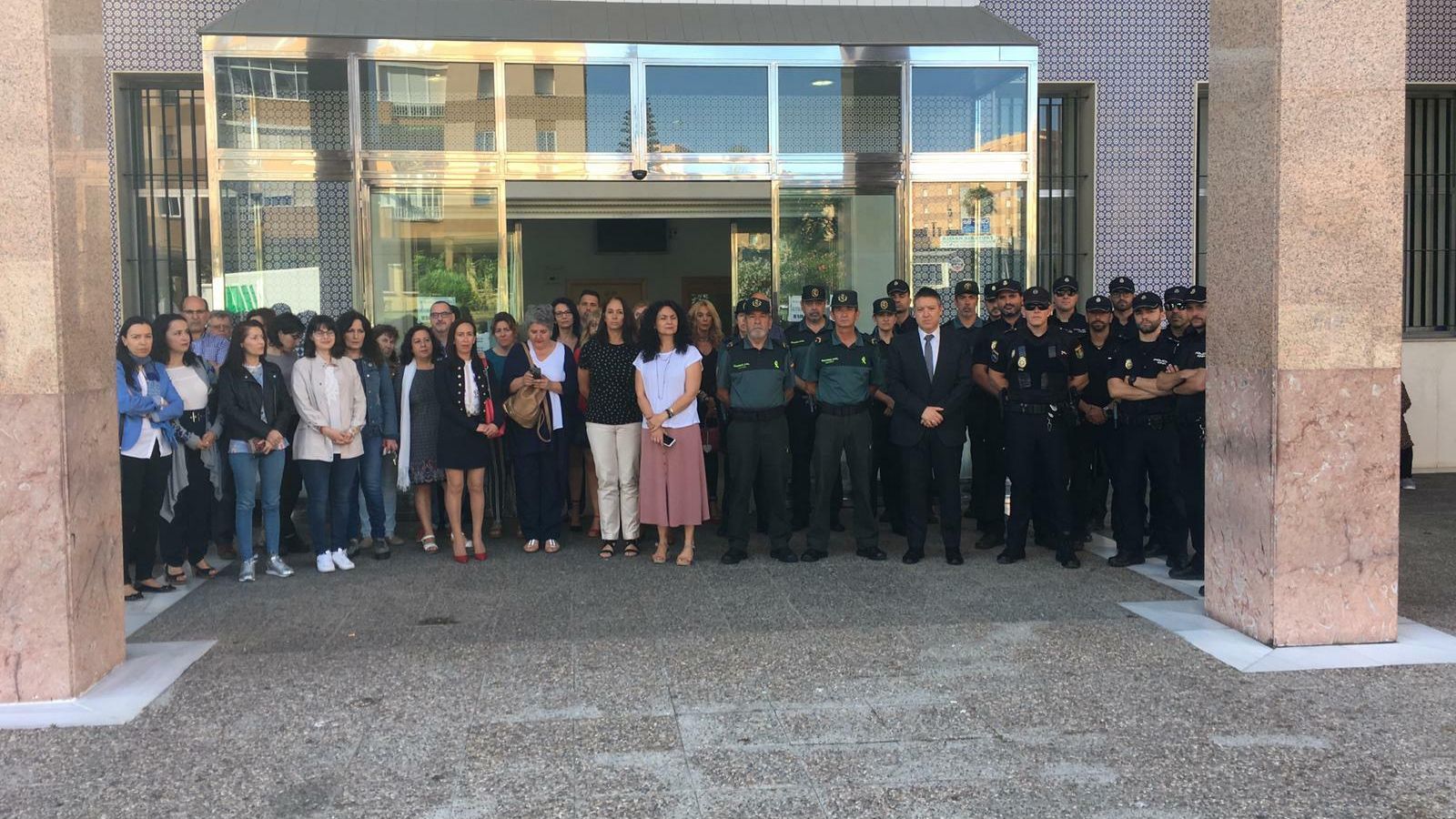 Concentración de los funcionarios de Justicia, en Algeciras.