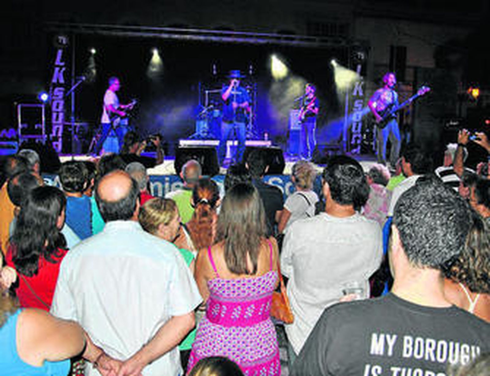 Actuación de 'No me pises que llevo chanclas' en la Noche Blanca de 2014.