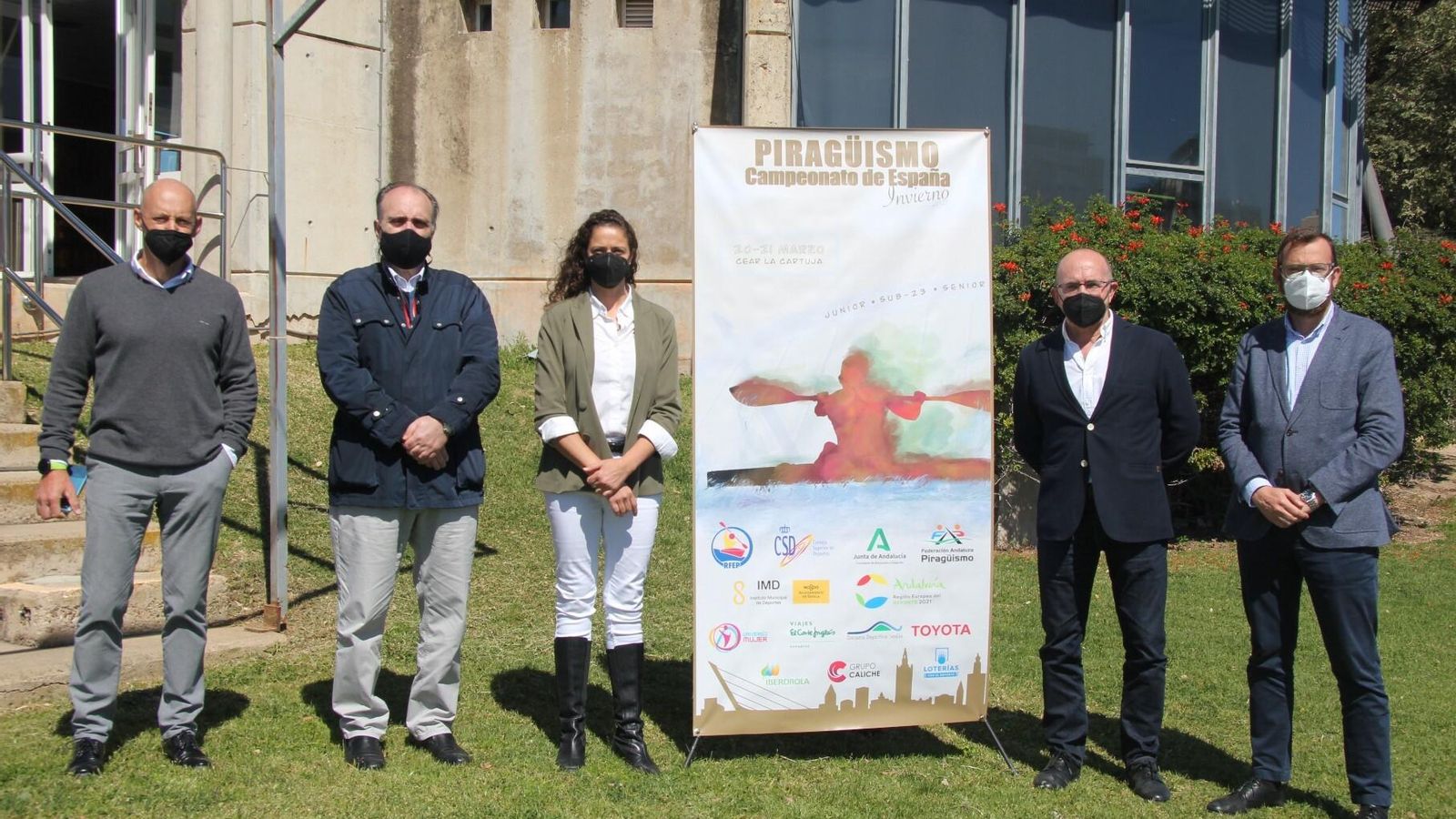 Presentación del Nacional de Invierno de Piragüismo en el CEAR de la Cartuja.