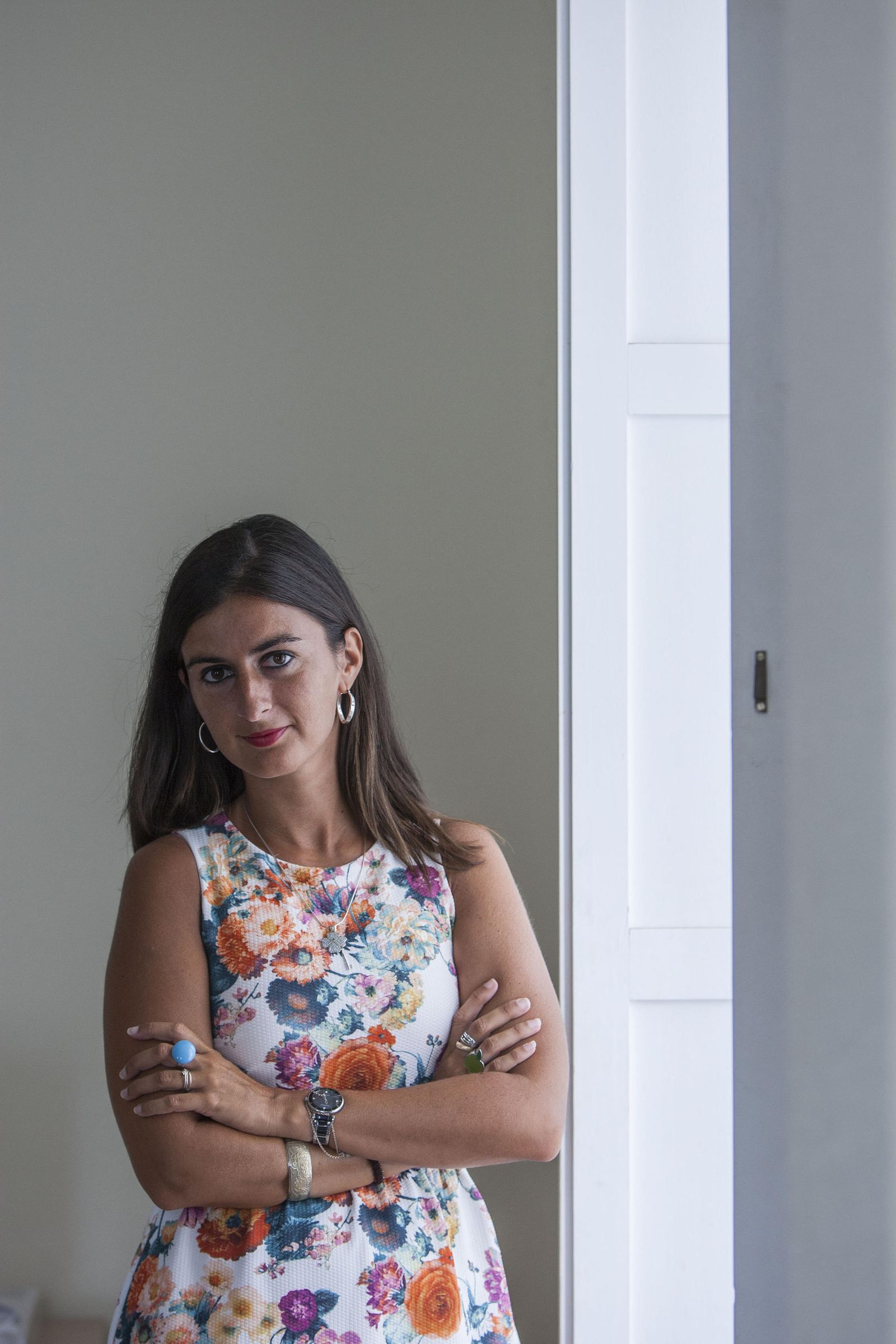 La joven Marina Murillo, fotografiada en la sede de la Delegación de San Fernando de Diario de Cádiz para la entrevista.