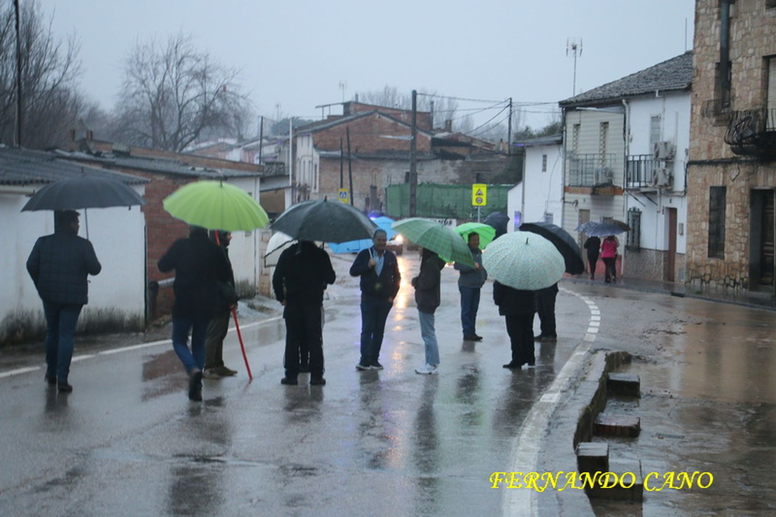 Inundación de calles en Mogón, en imágenes