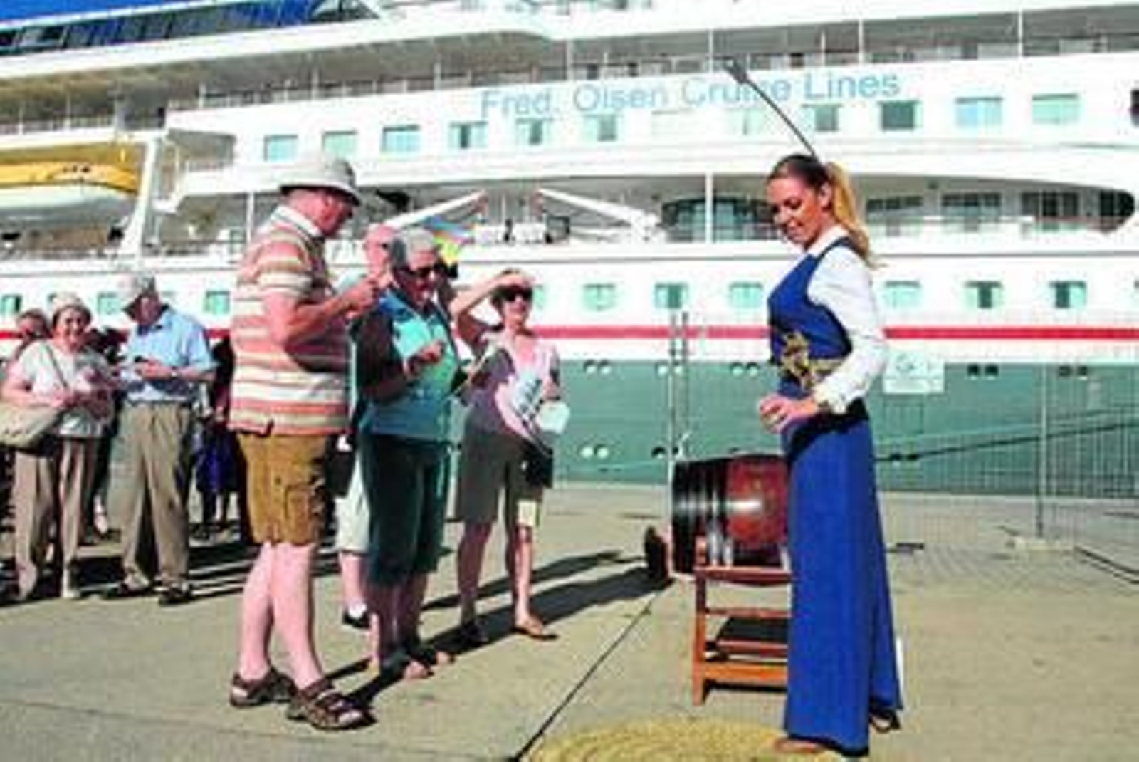 Llegada de un crucero el pasado domingo.