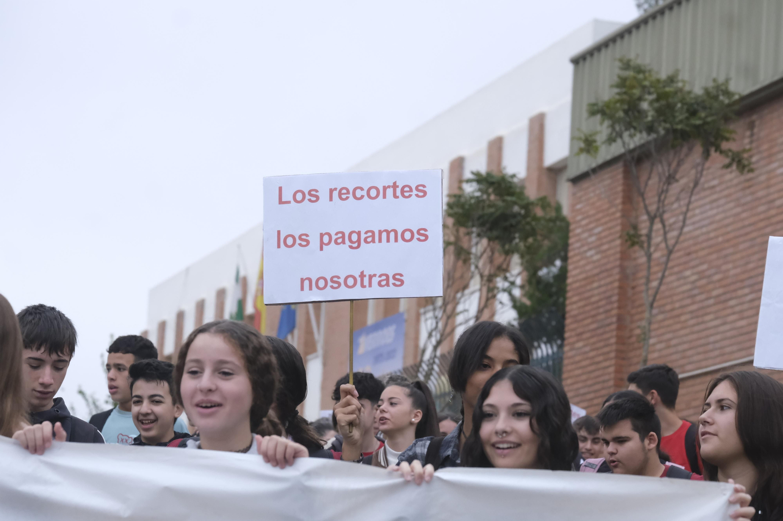 La nueva protesta del instituto Averroes de Córdoba, en imágenes