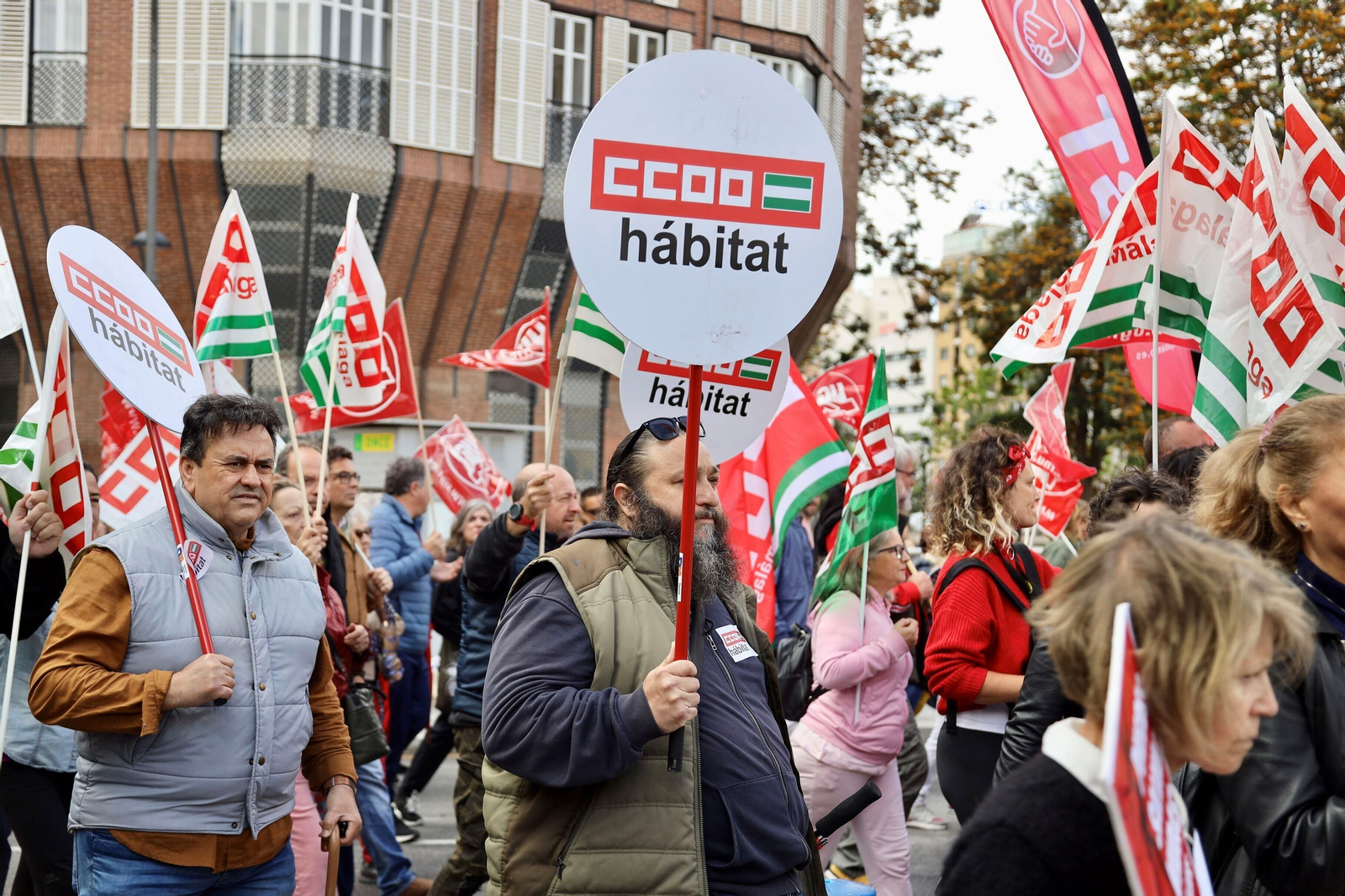 La manifestación del 1 de mayo en Málaga, en fotos