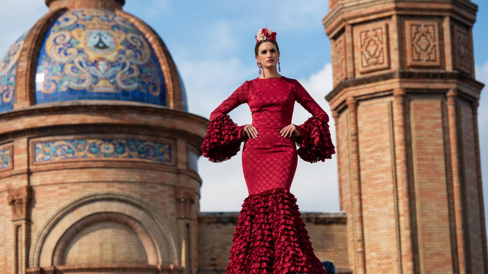 Uno de los trajes de flamenca de Carmen Acedo.