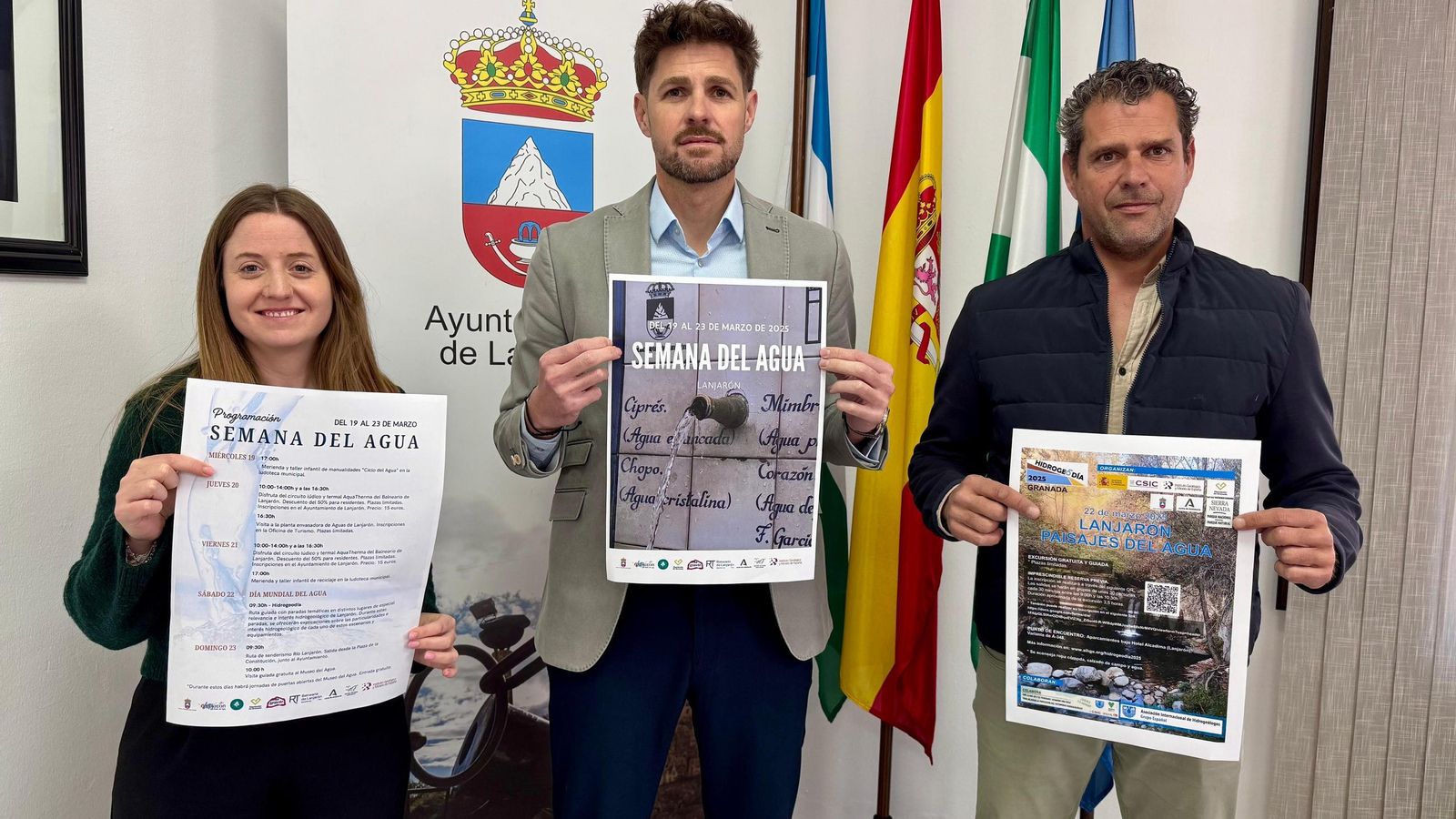 Imagen de la presentación de la Semana del Agua del Lanjarón