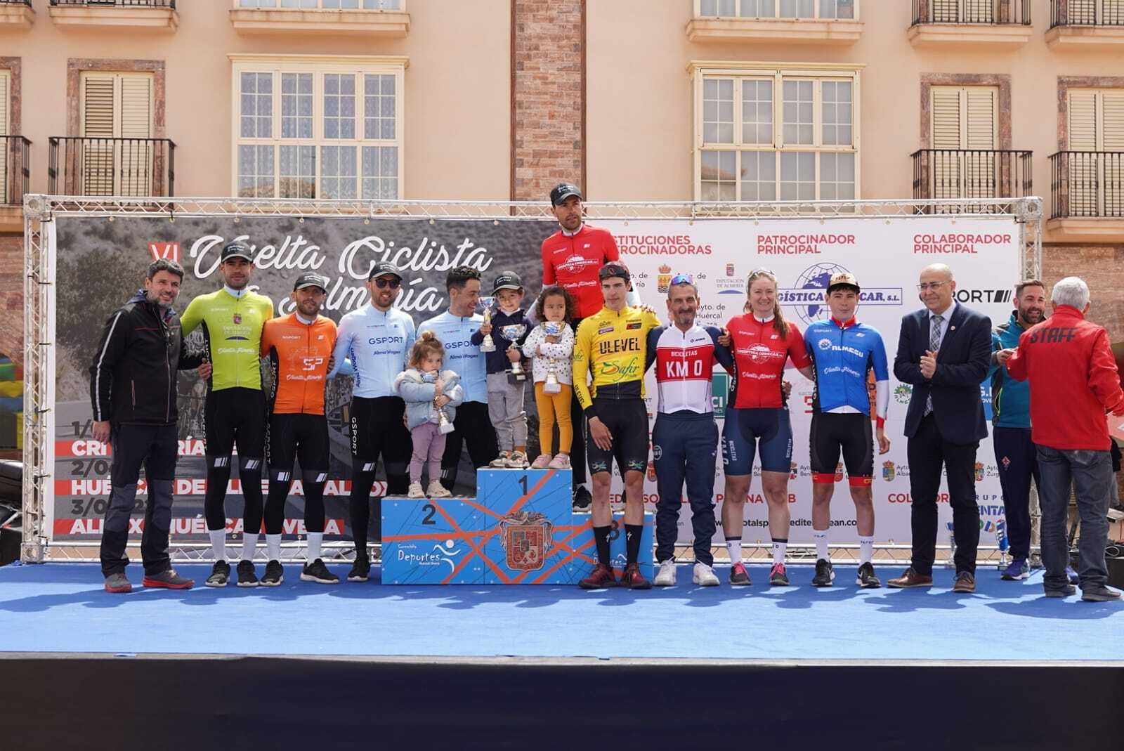 Imagen del podio de la Vuelta a Almería