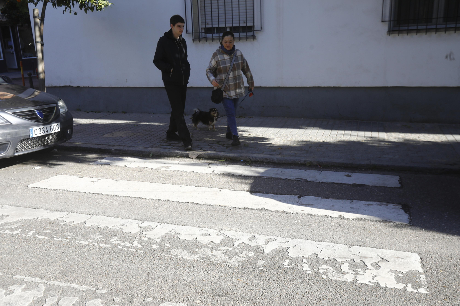 Imágenes de algunos de los pasos de peatones de Córdoba en los que se mejorará la accesibilidad